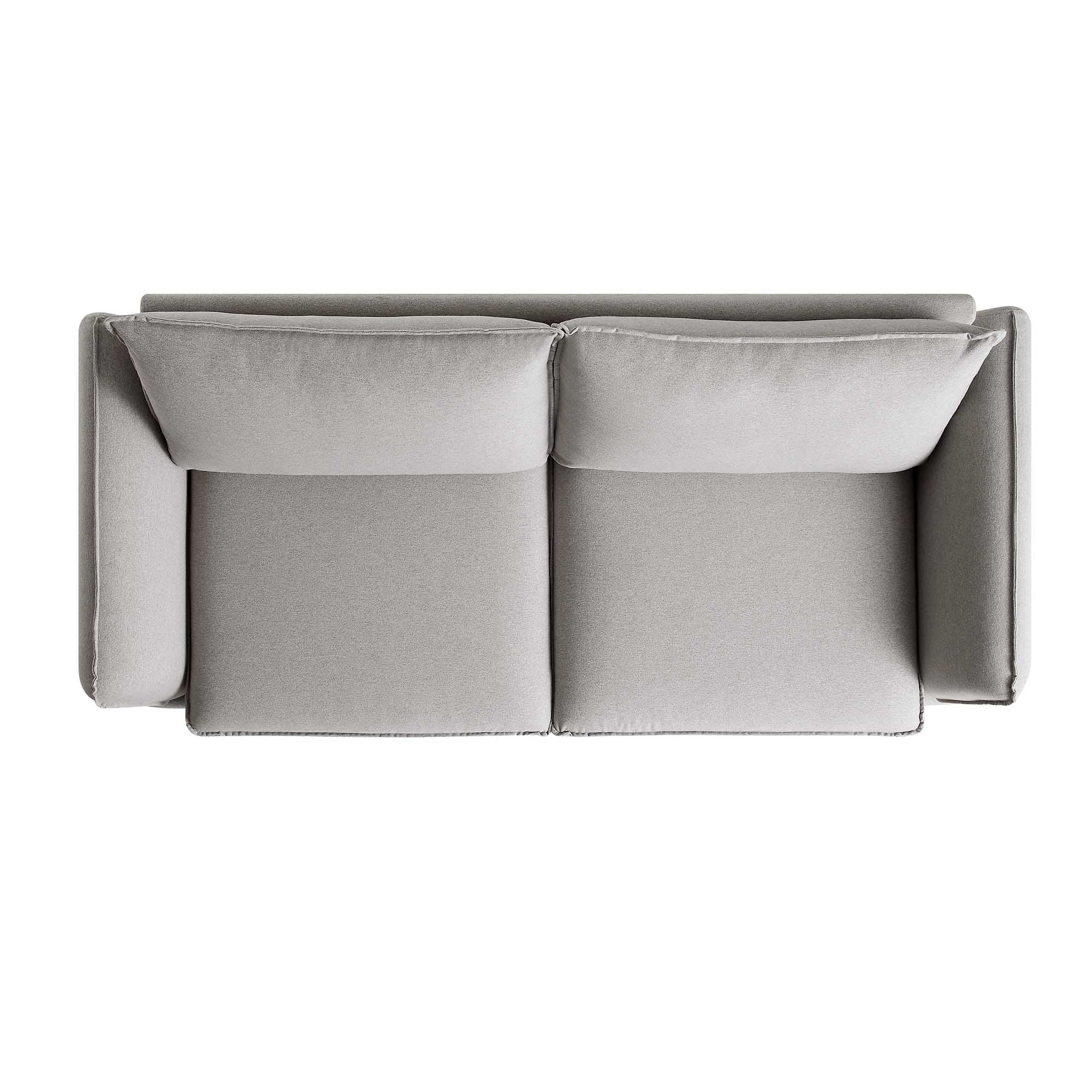 Obriel Grey Marl Fabric Sofa, 3-Seater - Image 7
