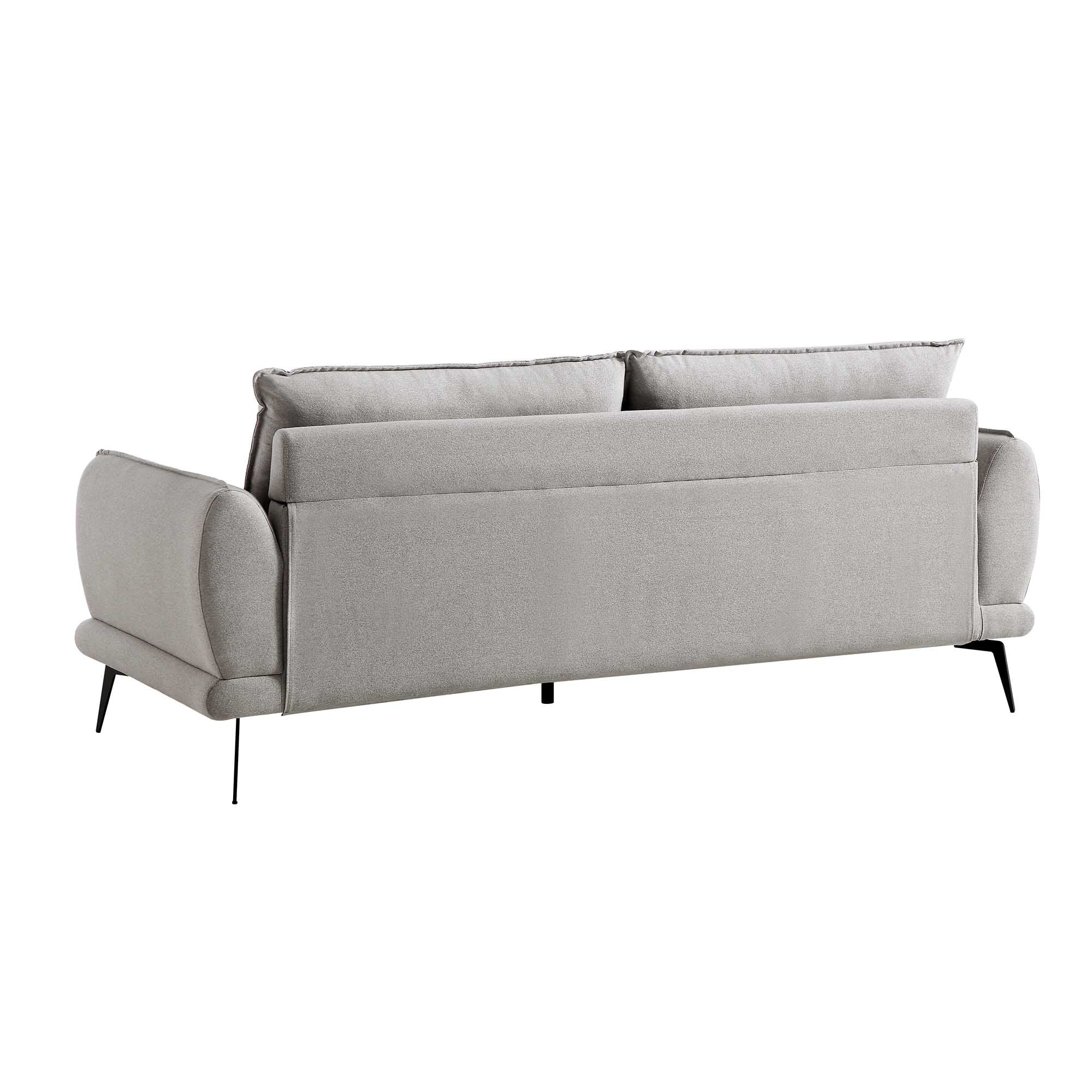Obriel Grey Marl Fabric Sofa, 3-Seater - Image 9