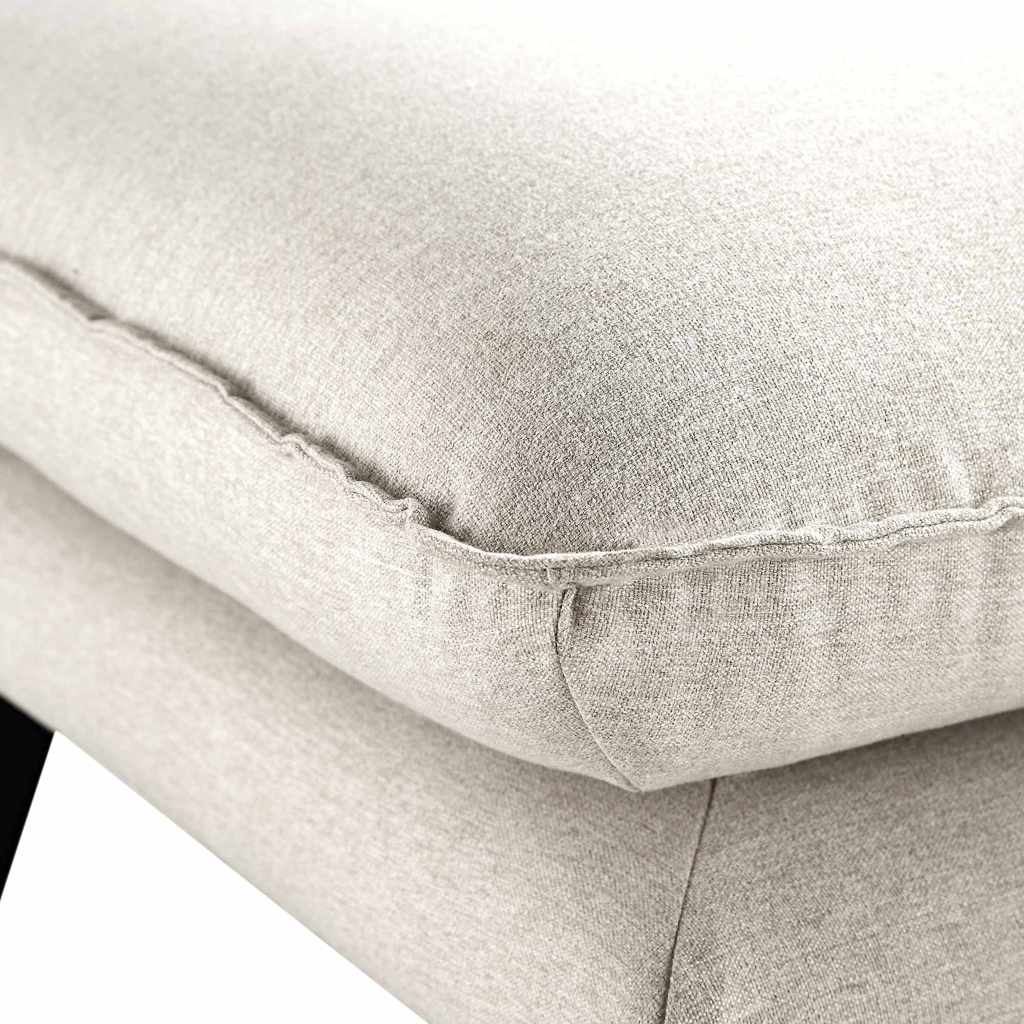 Obriel Oatmeal Fabric Footstool - Image 10