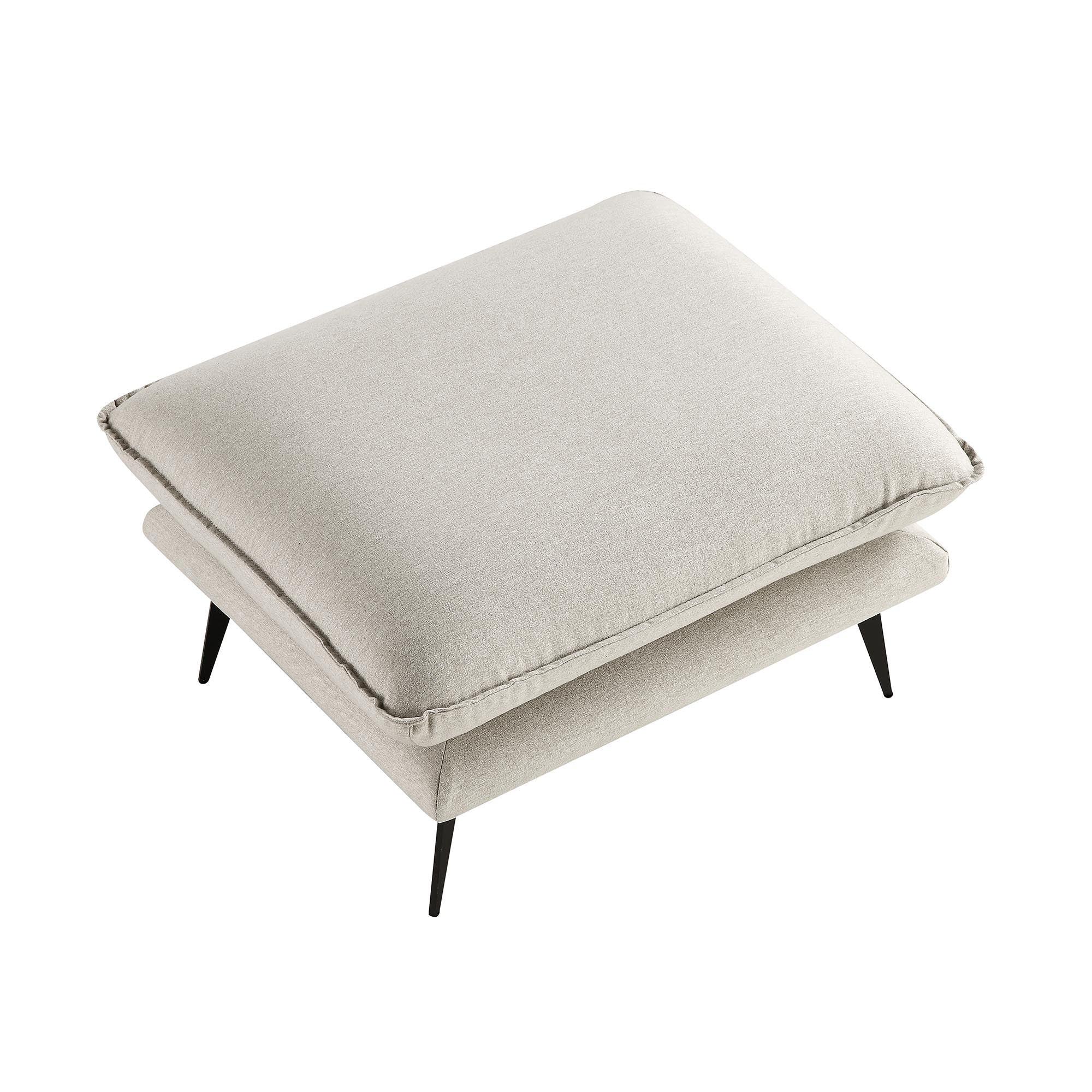 Obriel Oatmeal Fabric Footstool - Image 8