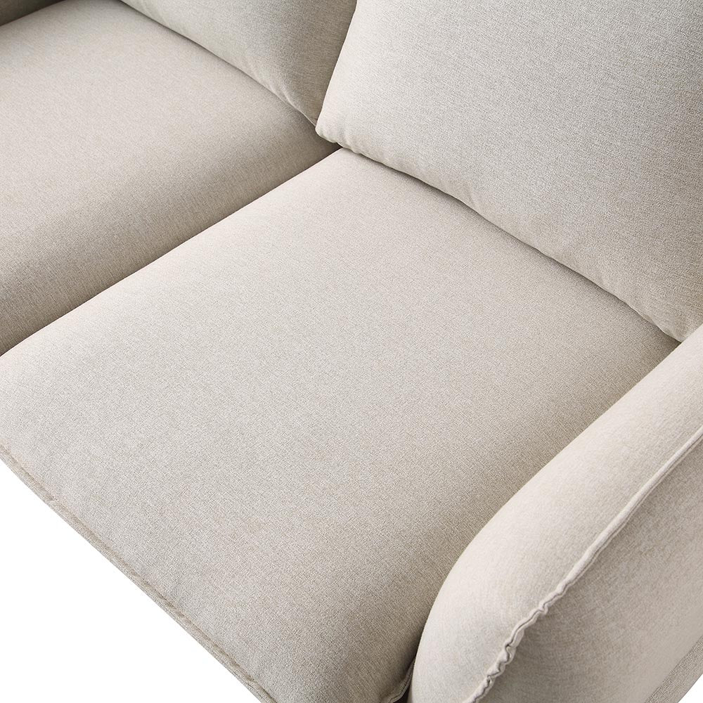 Obriel Oatmeal Fabric Sofa, 2-Seater - Image 11