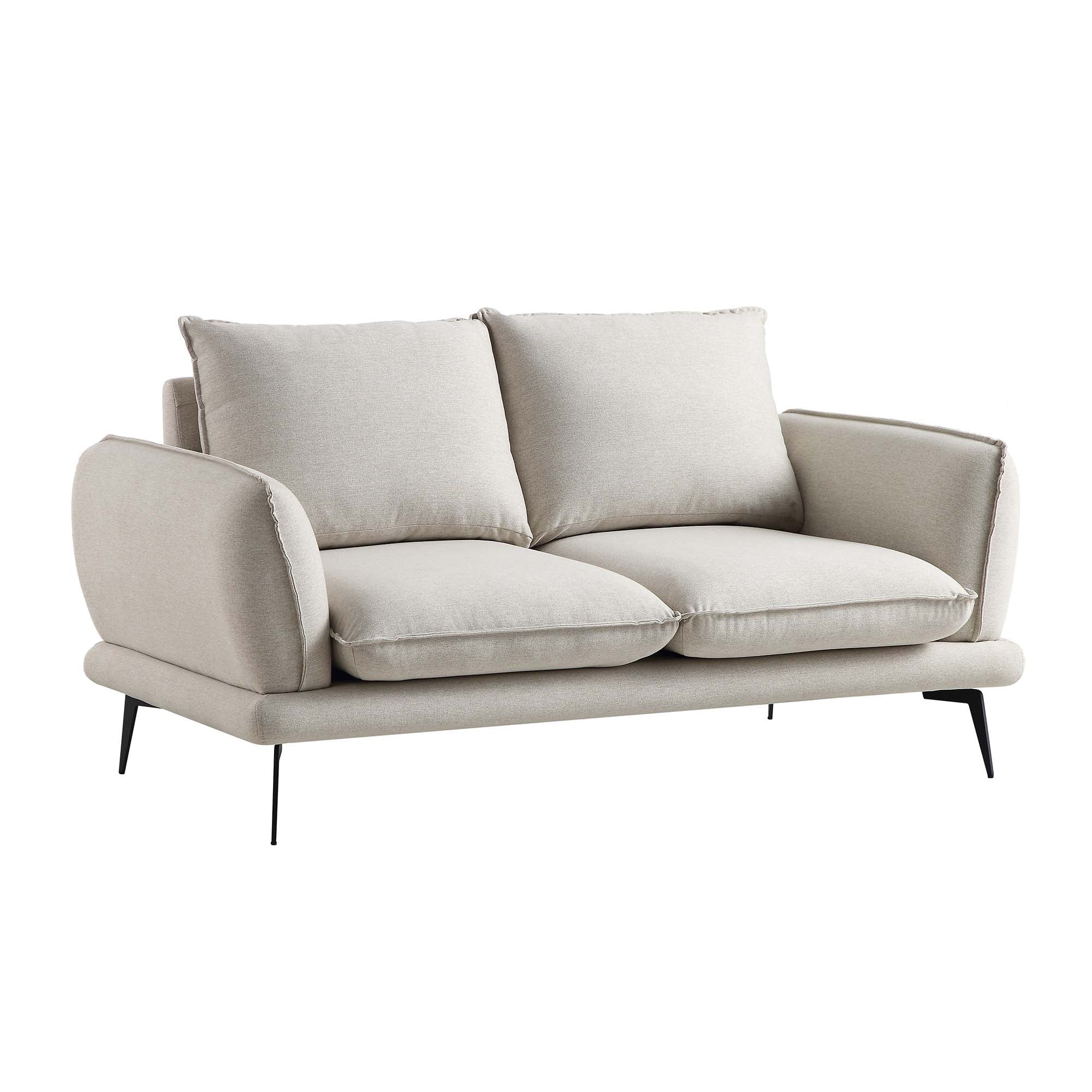 Obriel Oatmeal Fabric Sofa, 2-Seater - Image 5