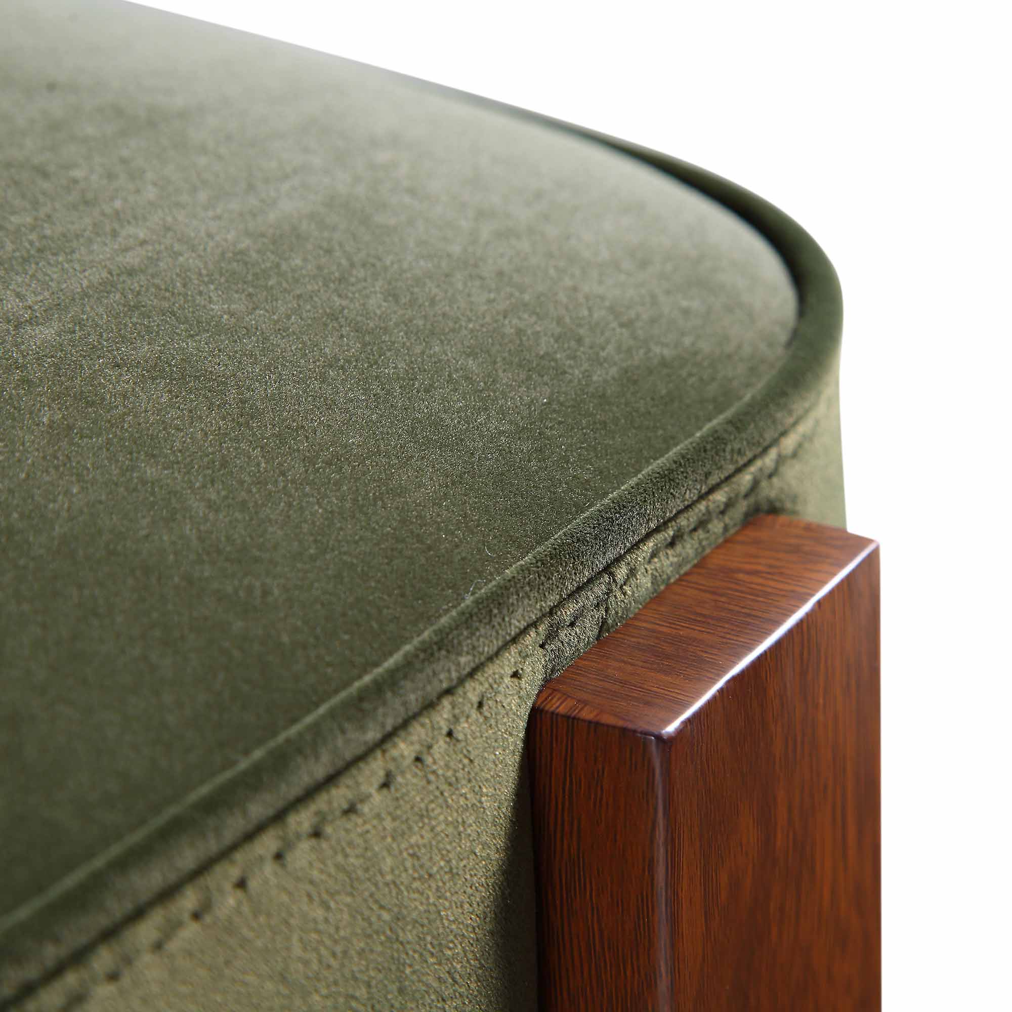 Ophelia Moss Green Velvet Dining Chair - Image 14
