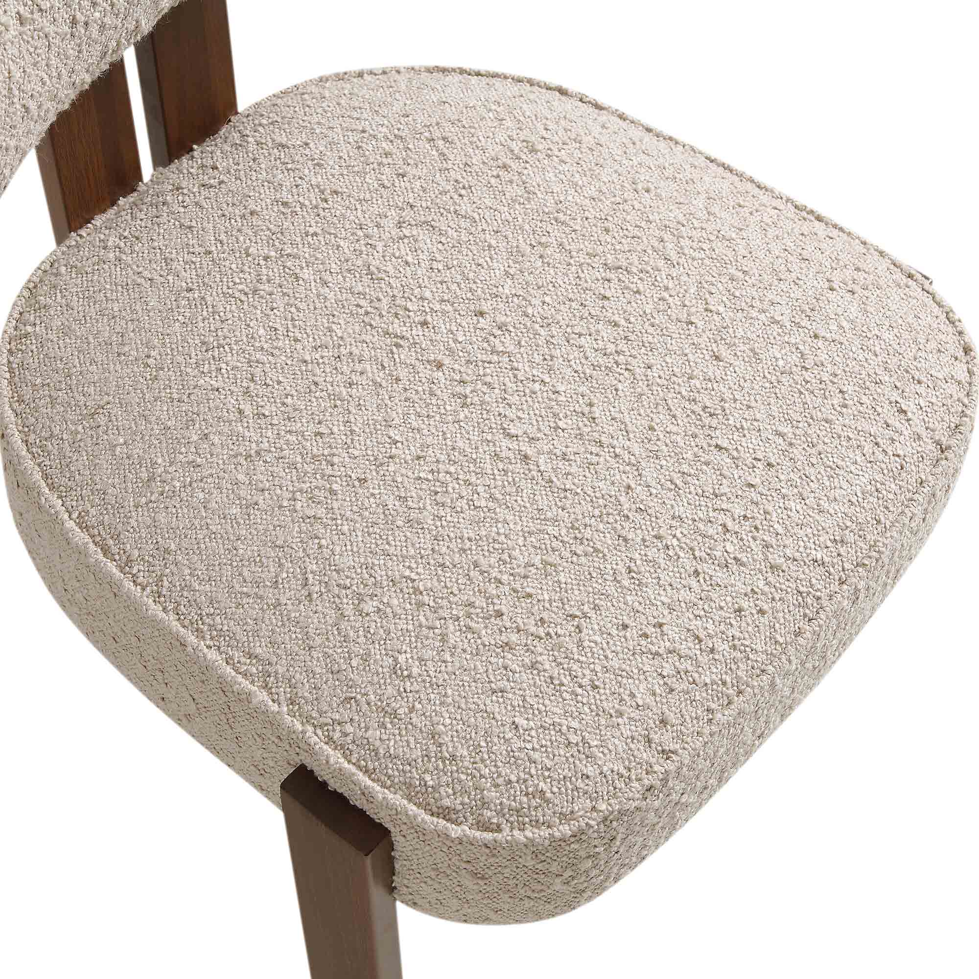 Ophelia Taupe Boucle Dining Chair - Image 11