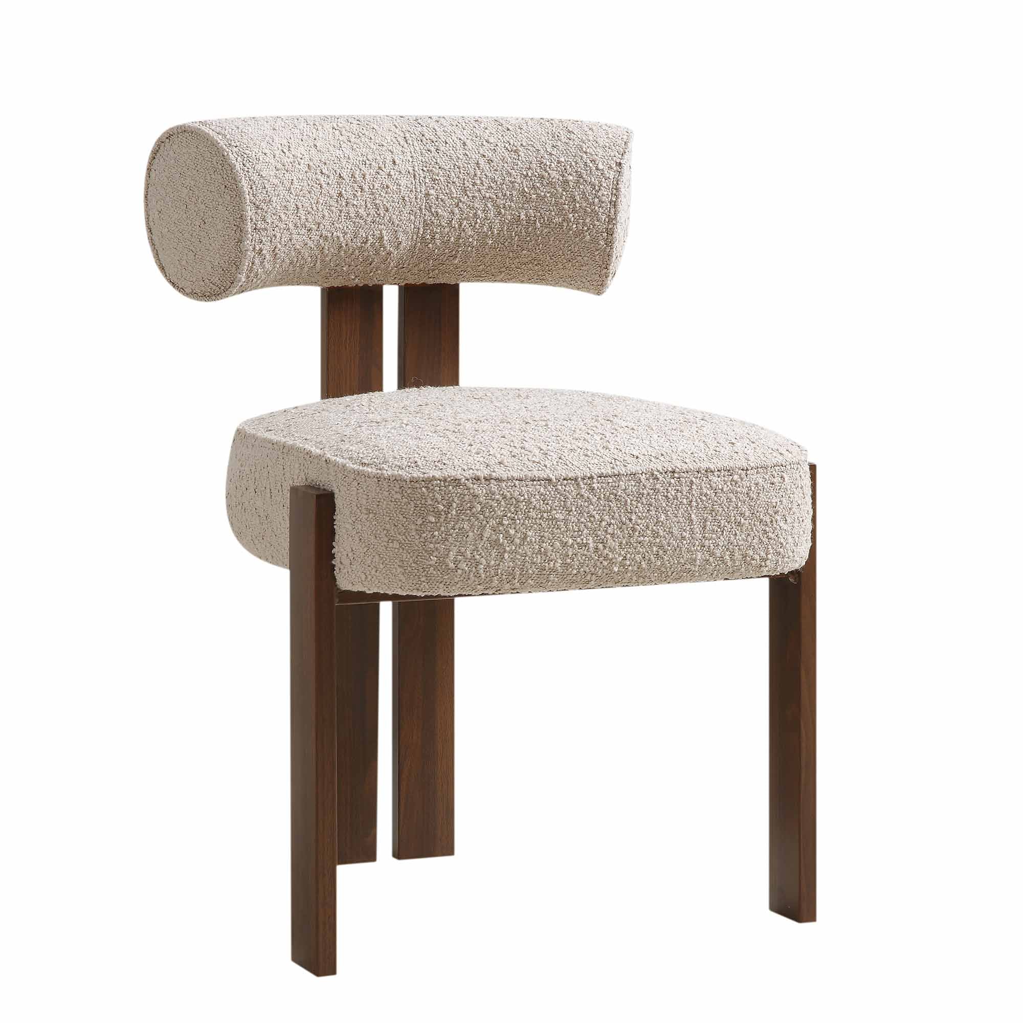 Ophelia Taupe Boucle Dining Chair - Image 5
