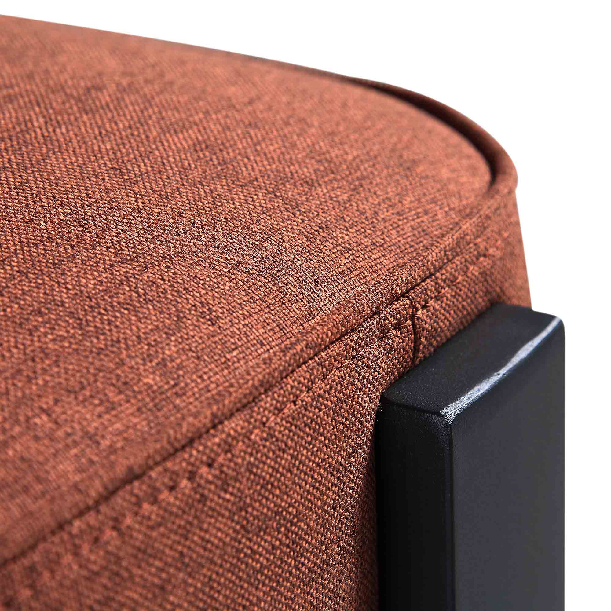 Ophelia Terracotta Fabric Dining Chair - Image 14