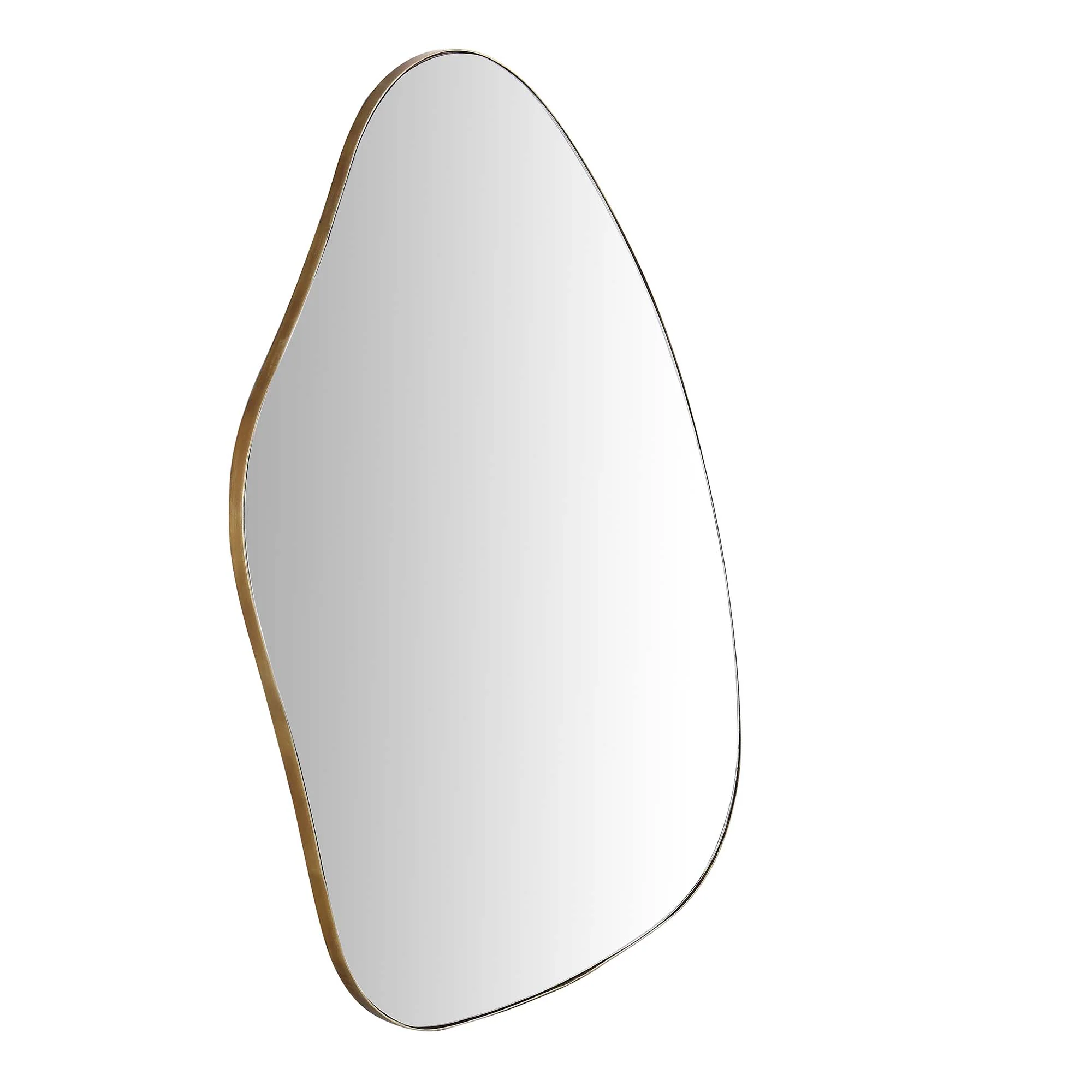 Pavia Irregular Shaped Extra Large Full Length Mirror 160 x 115 cm, Antique Gold - Image 4