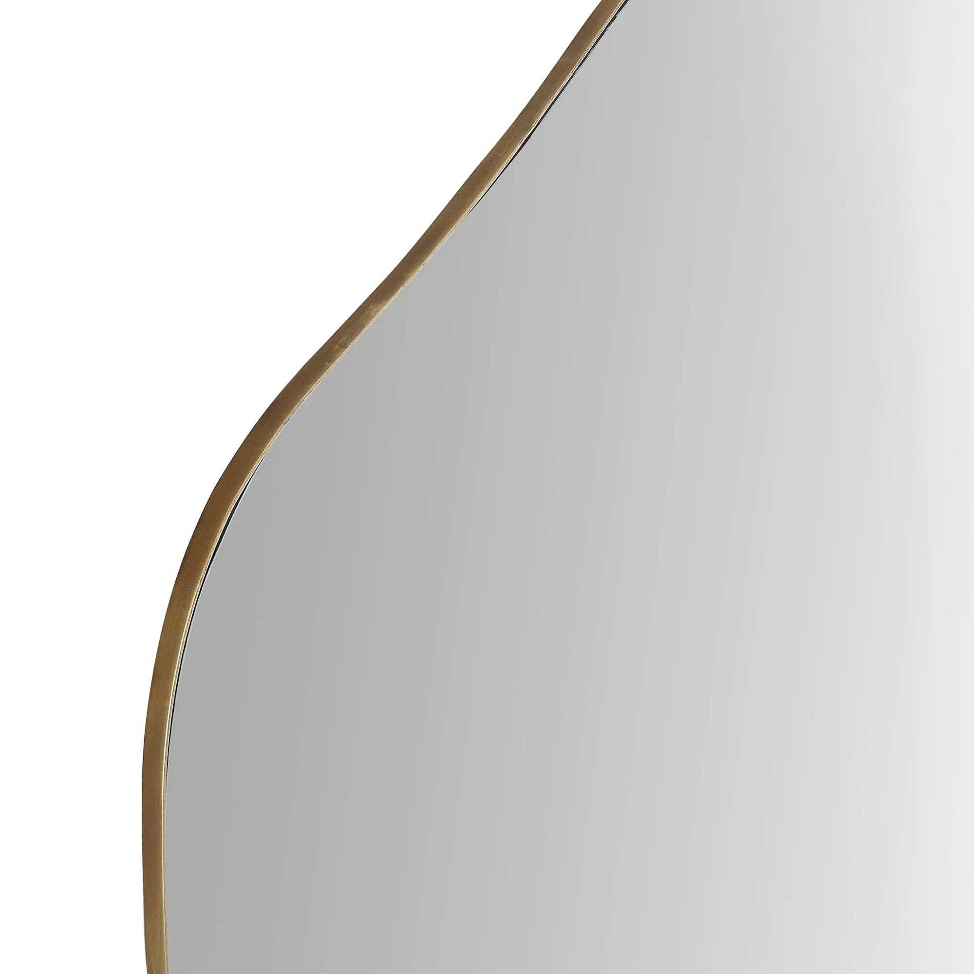 Pavia Irregular Shaped Extra Large Full Length Mirror 160 x 115 cm, Antique Gold - Image 6