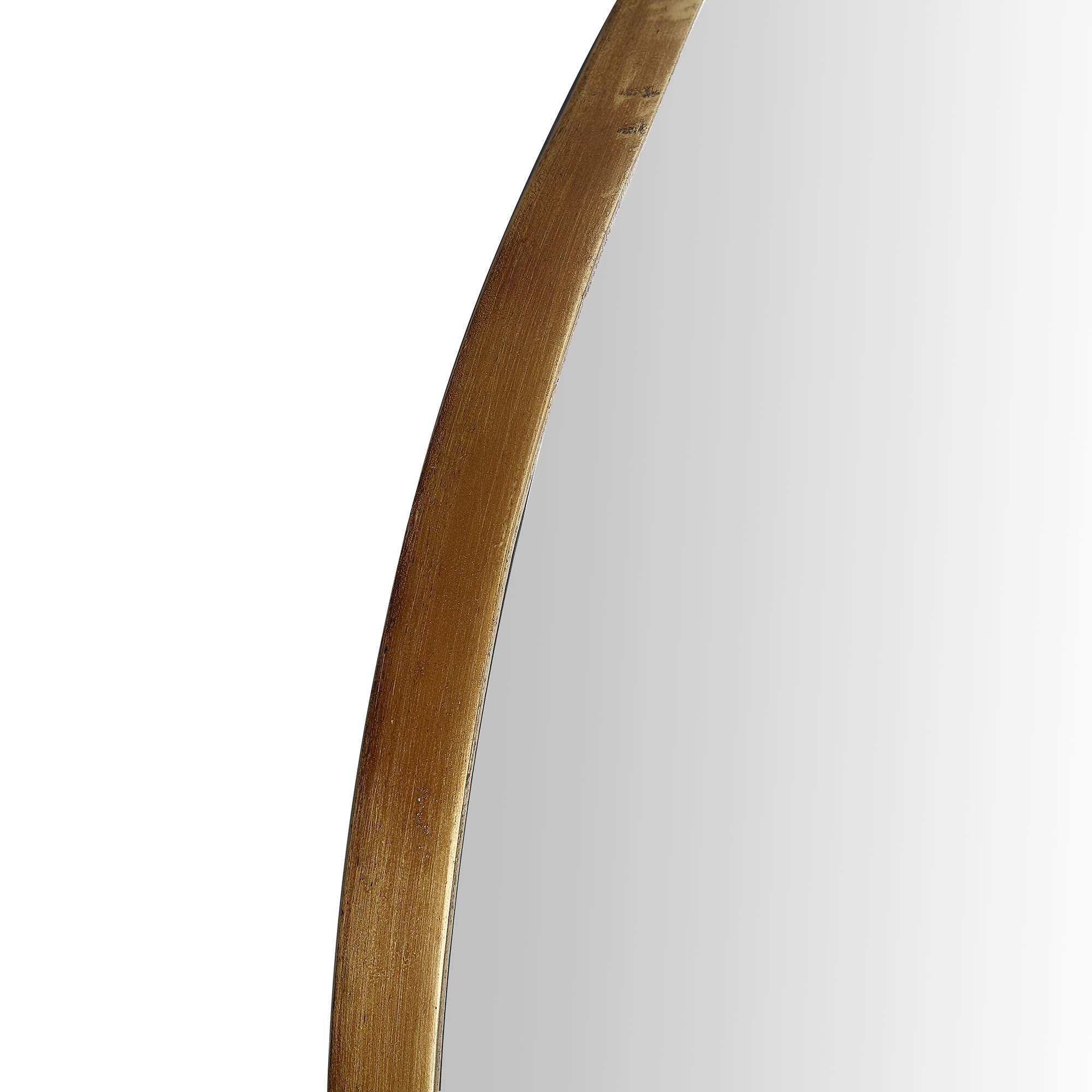Pavia Irregular Shaped Extra Large Full Length Mirror 160 x 115 cm, Antique Gold - Image 7