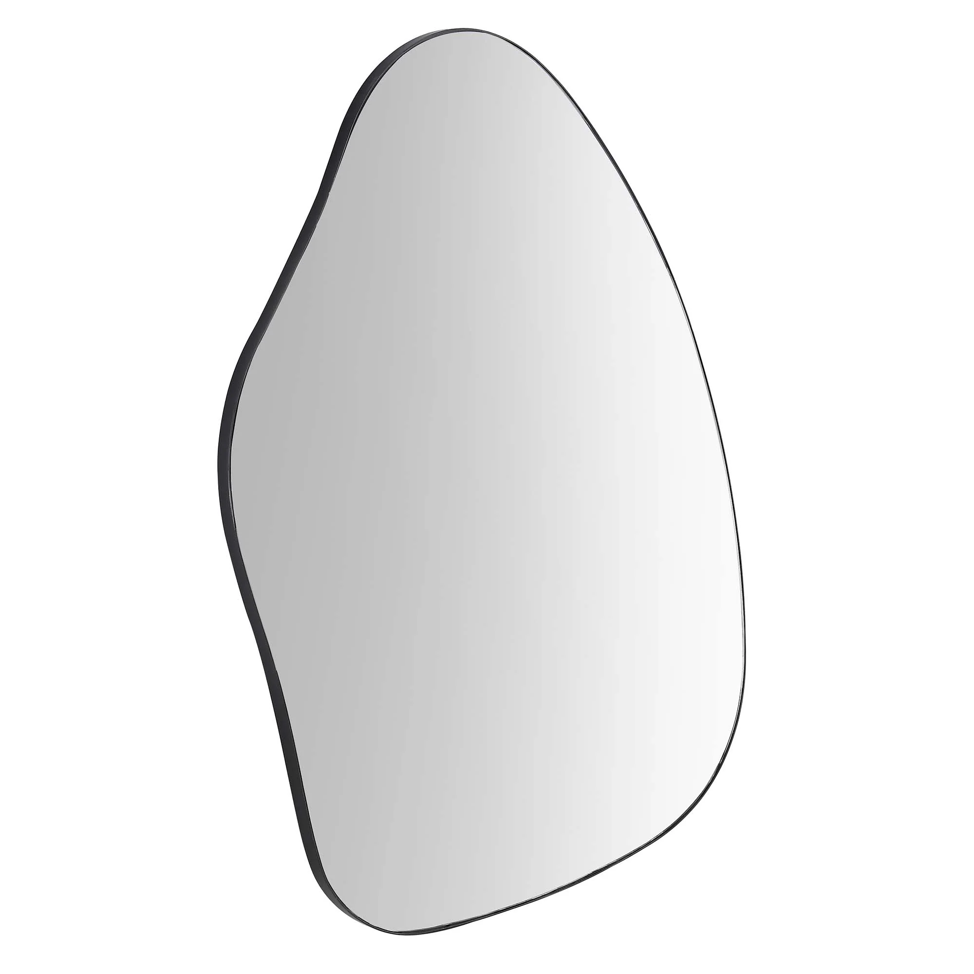 Pavia Irregular Shaped Extra Large Full Length Mirror 160 x 115 cm, Black - Image 4
