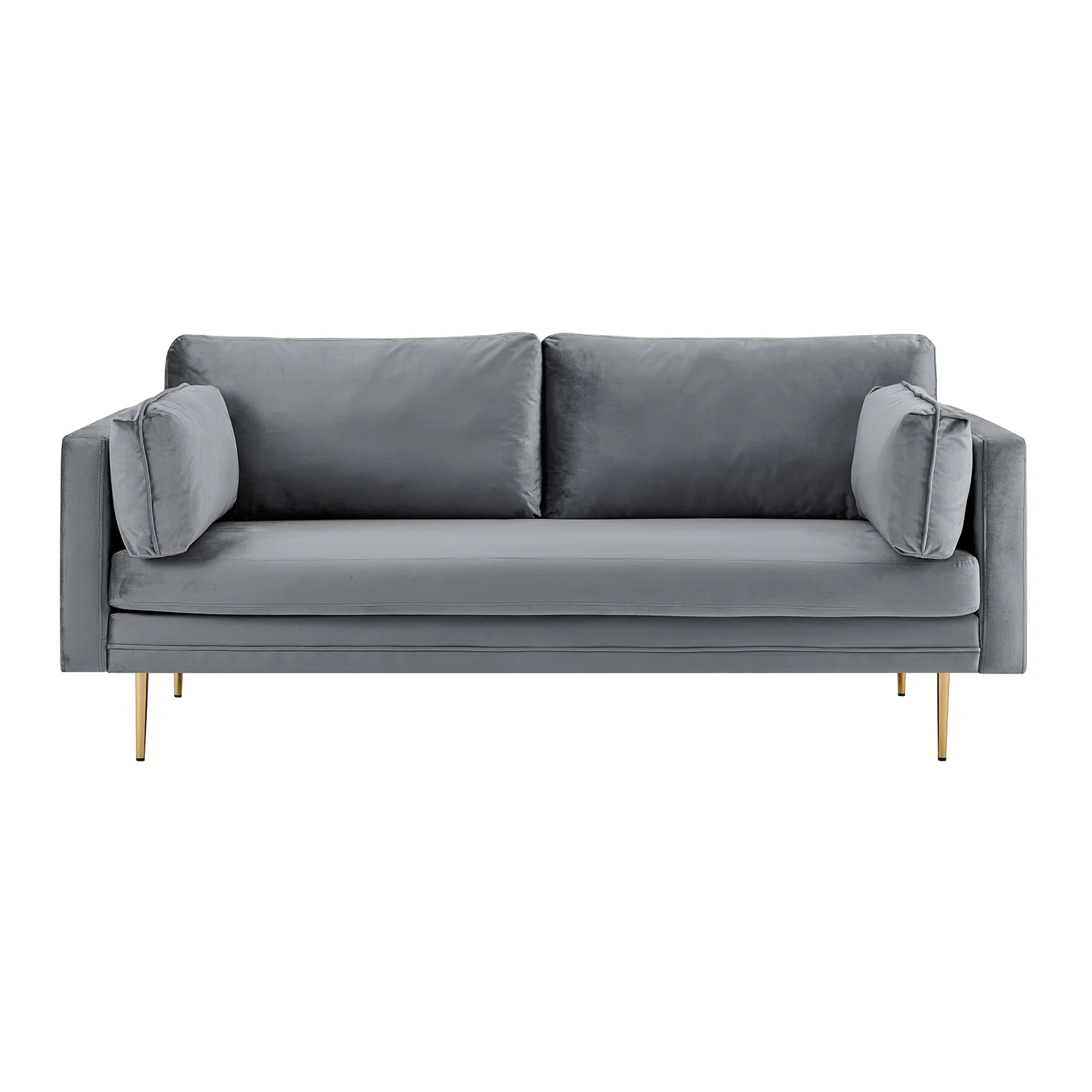 Pelham Grey Velvet Fabric Sofa - Image 11