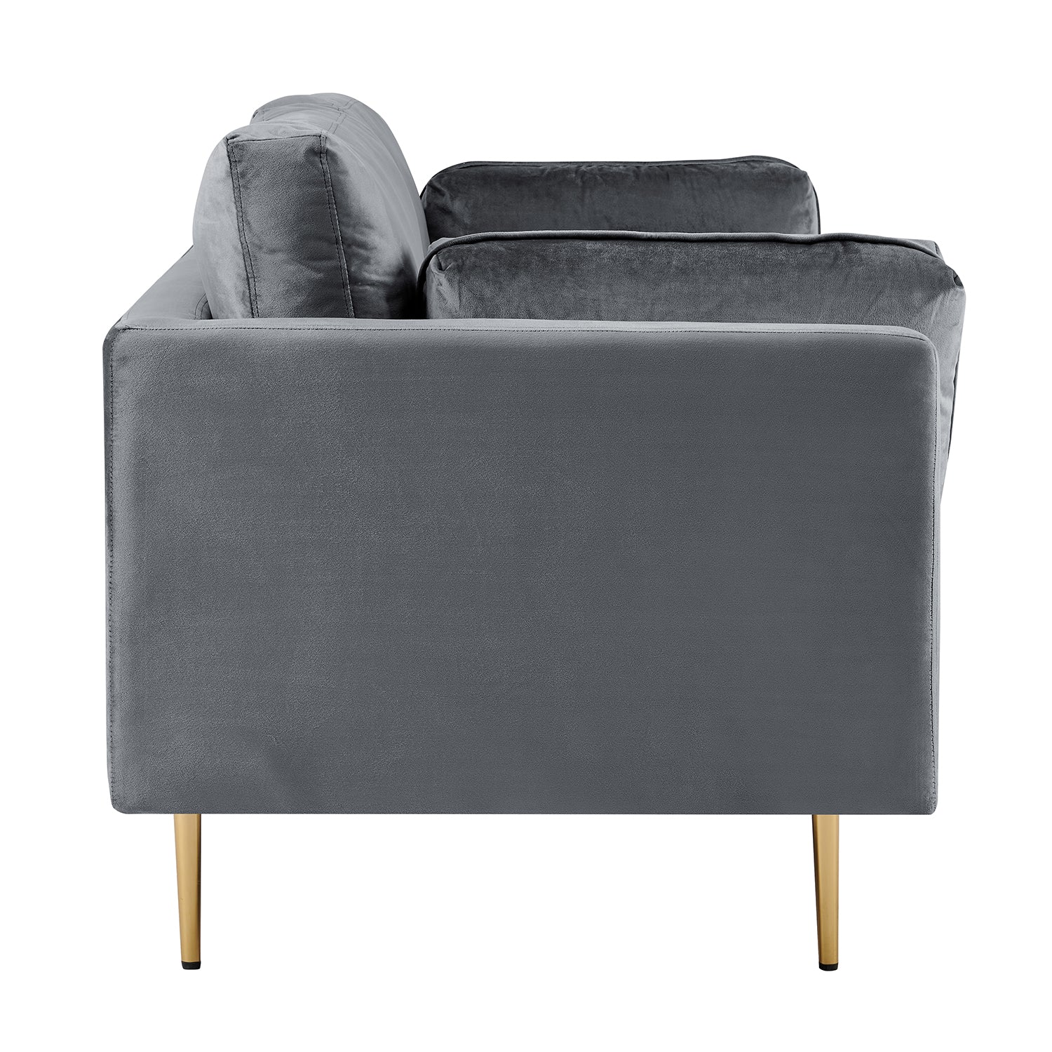 Pelham Grey Velvet Fabric Sofa - Image 12
