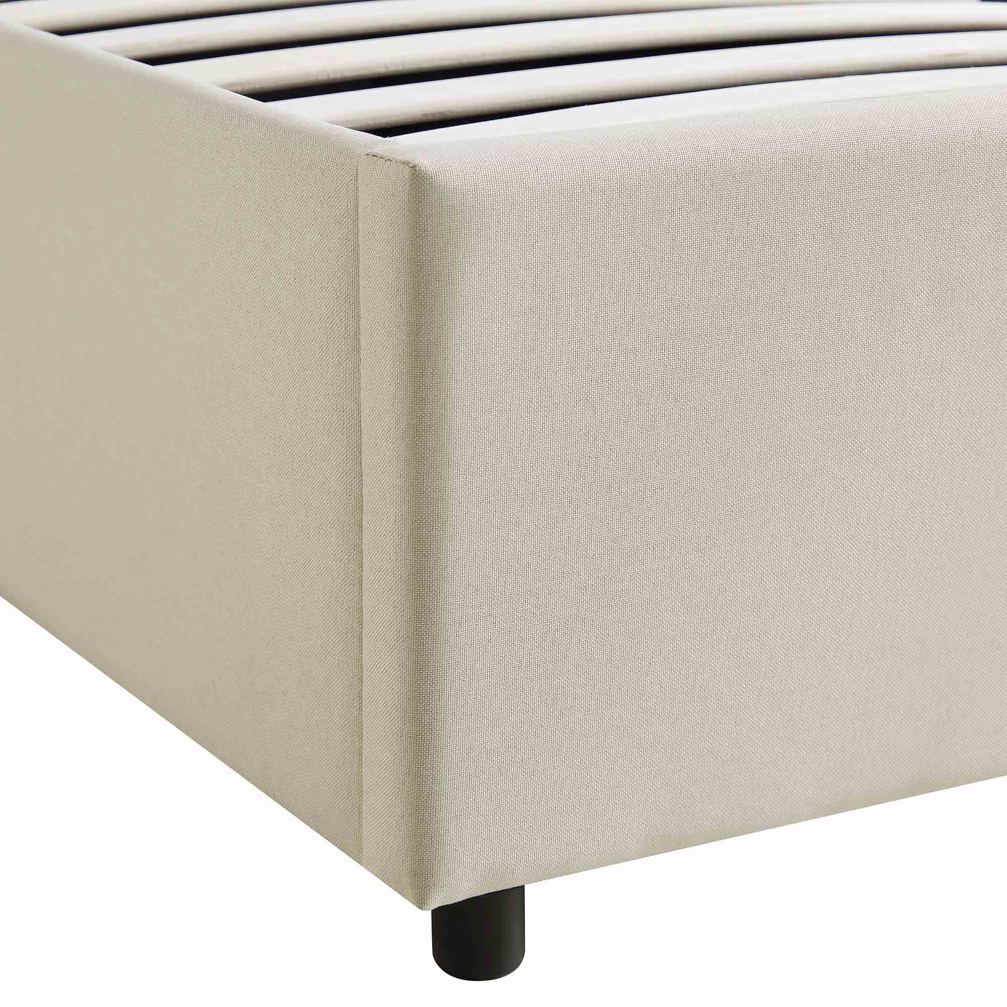 Pimlico End Opening Ottoman Storage Bed Frame with Multi-colour LED Headboard (Beige Fabric) - Image 13