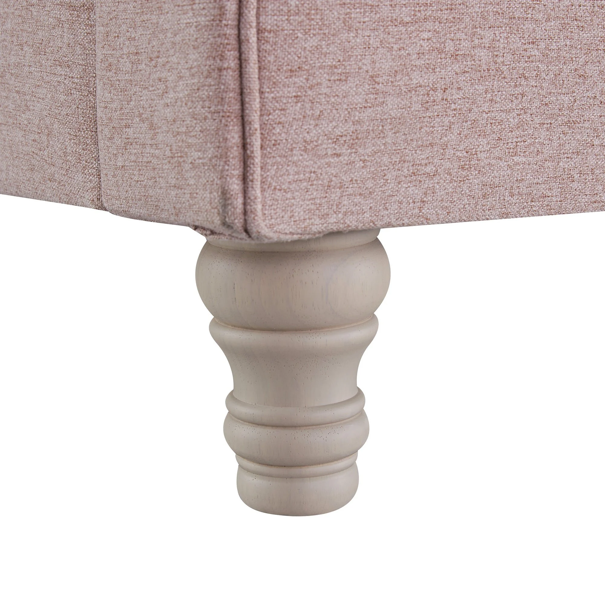 Porchester Ottoman Storage Sleigh Bed, Rosewater Pink Fabric - Image 19