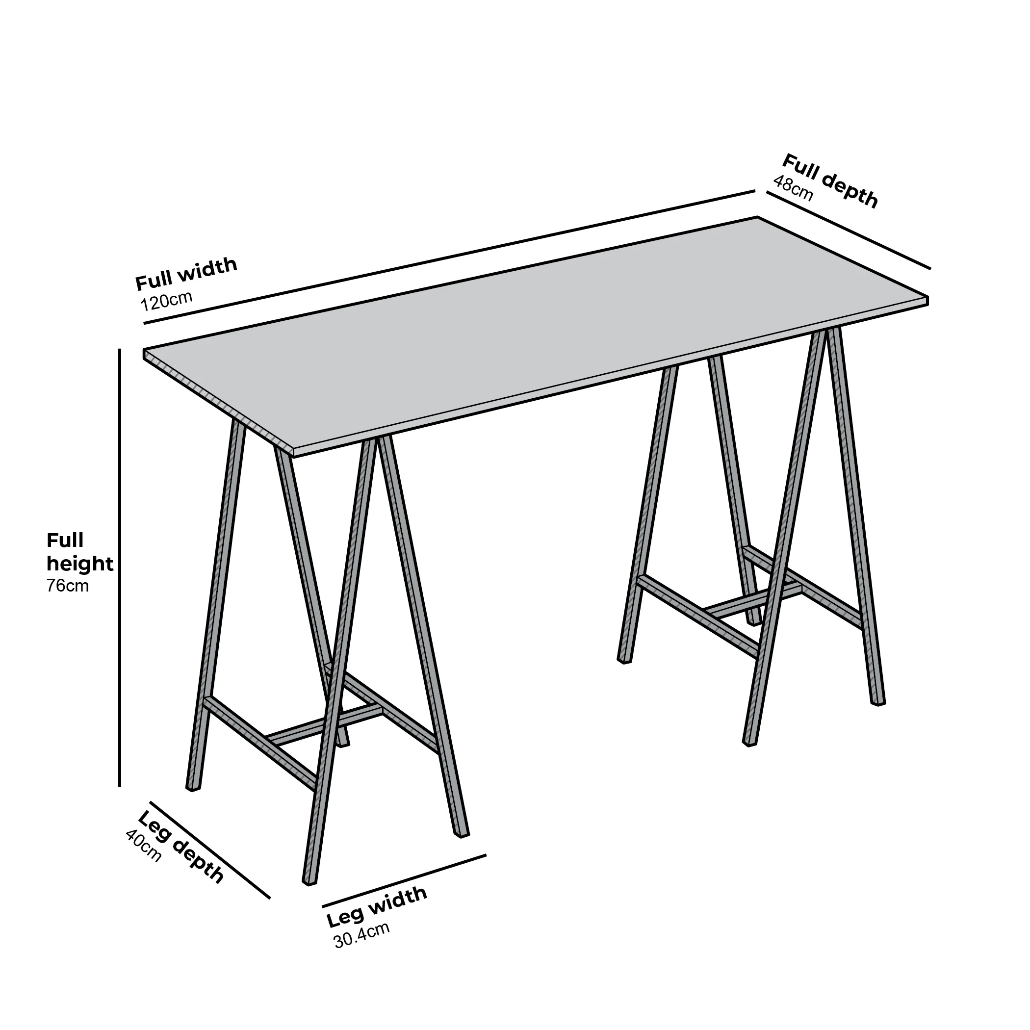 Ravena Marble Effect Console Table - Image 5