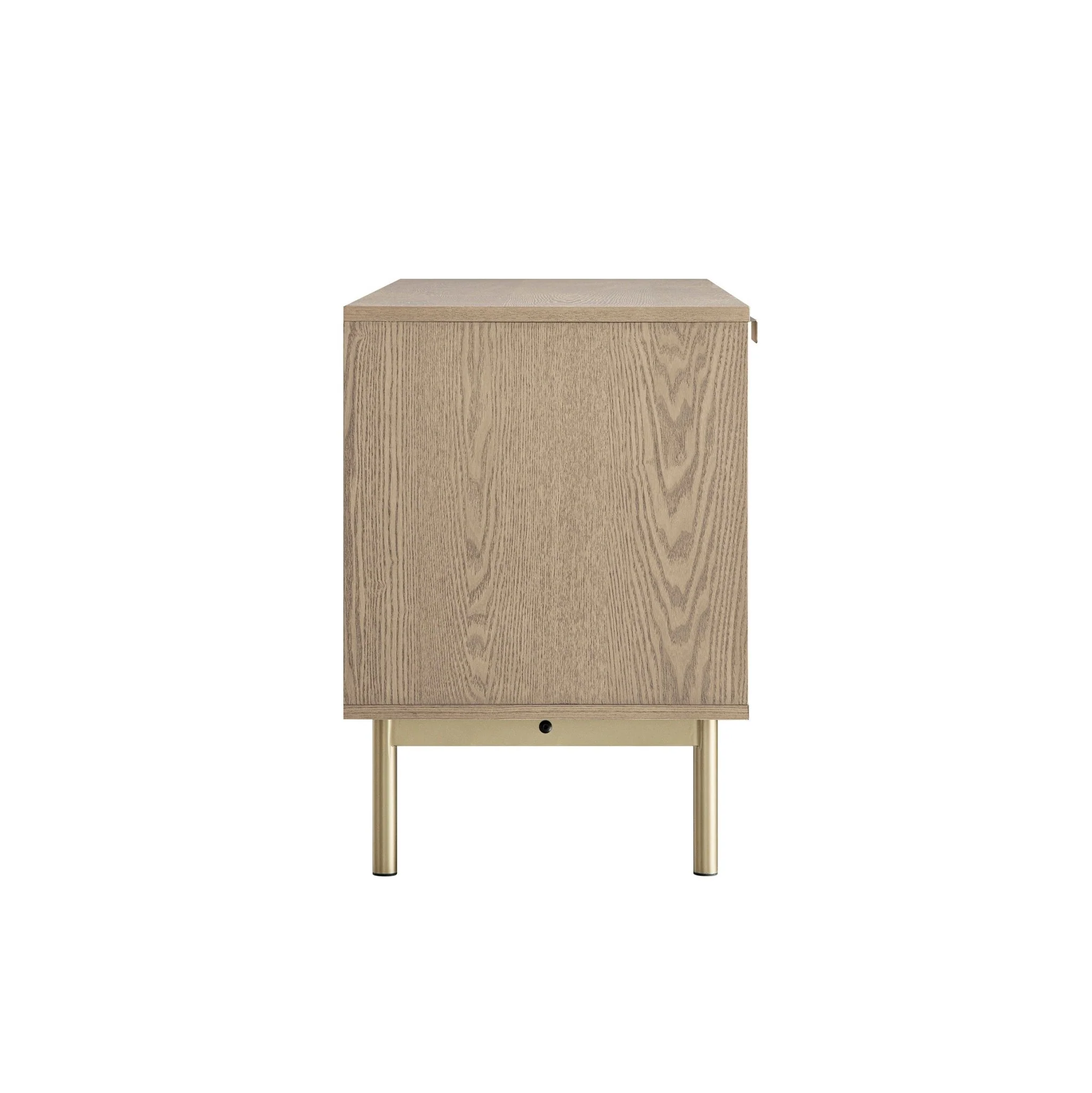 Richmond Ridged 120cm Wide TV Media Unit, Light Ash - Image 12