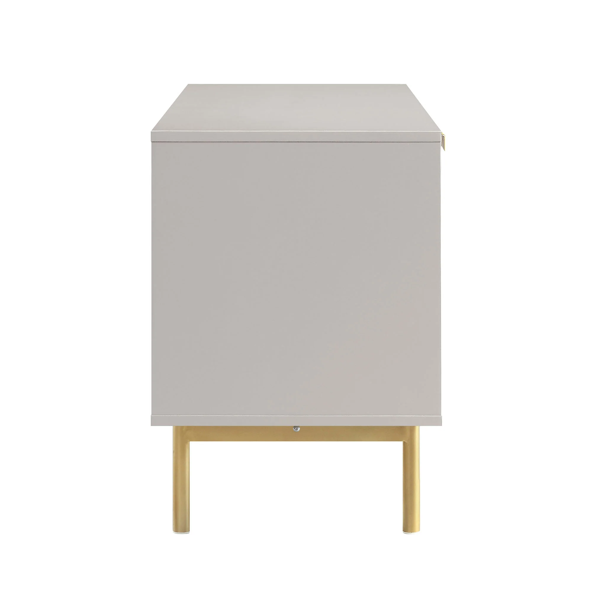 Richmond Ridged 120cm Wide TV Media Unit, Matte Taupe - Image 8