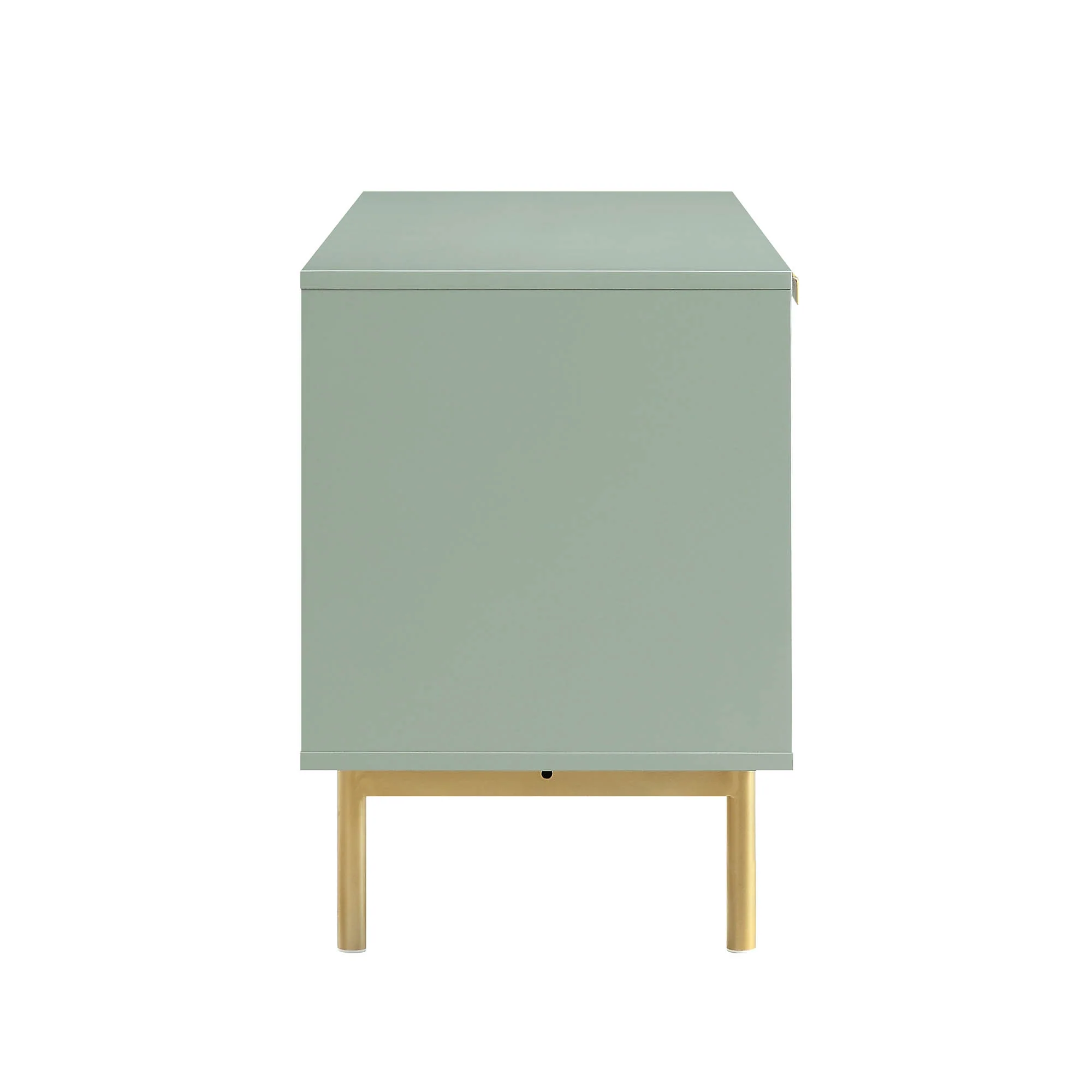 Richmond Ridged 120cm Wide TV Media Unit, Matte Sage Green - Image 7