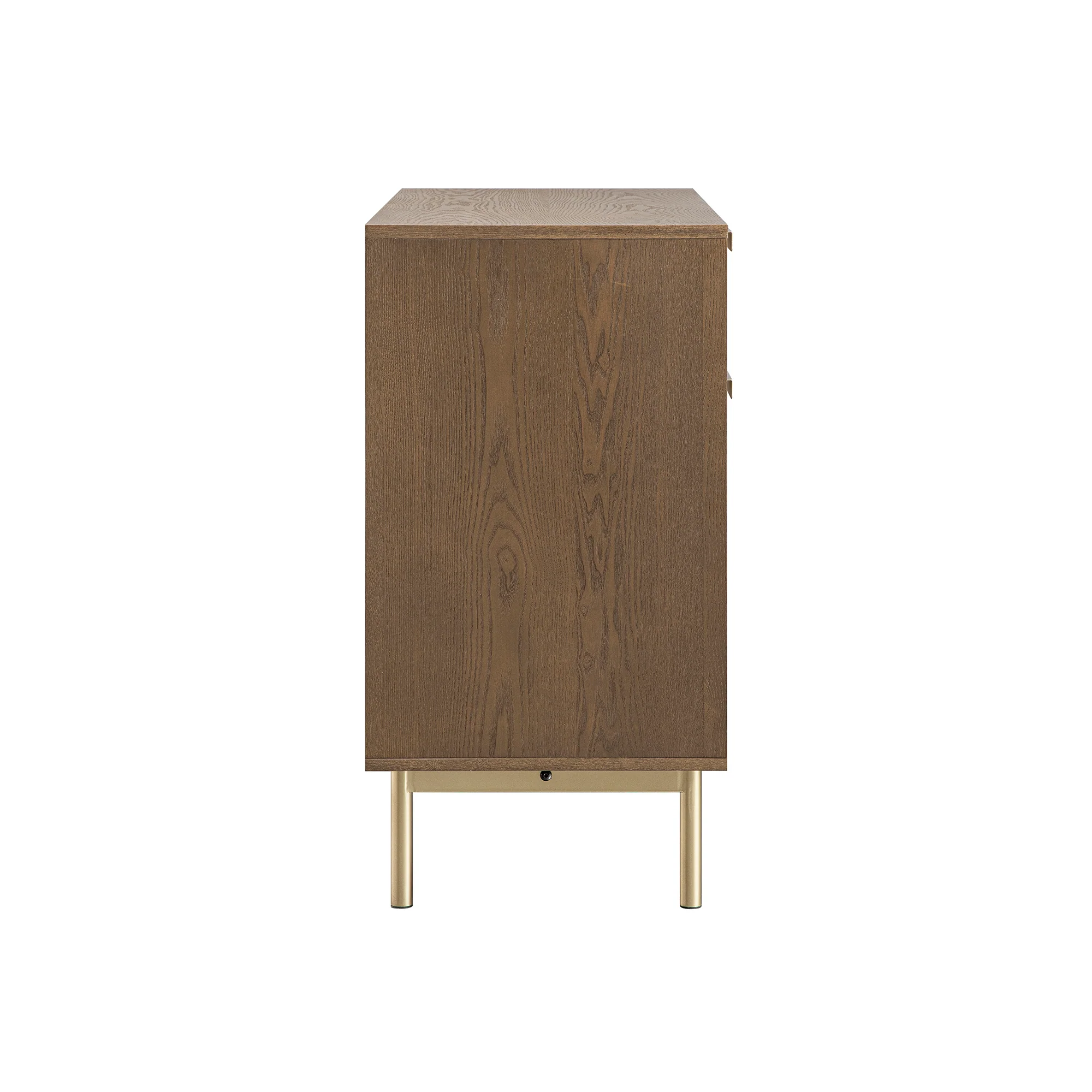 Richmond Ridged 2-Door Cabinet with Drawers, Dark Ash - Image 11