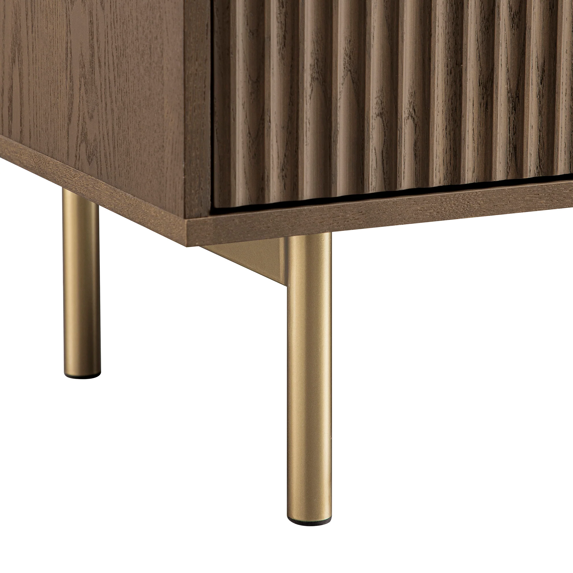 Richmond Ridged 2-Door Cabinet with Drawers, Dark Ash - Image 17