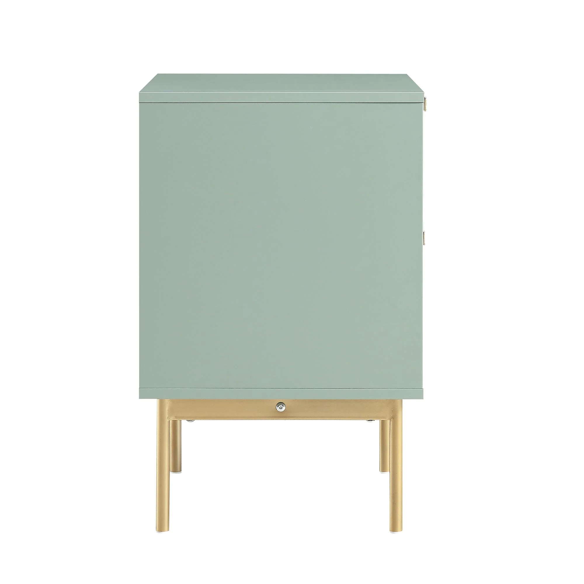 Richmond Ridged 2 Drawer Bedside Table, Matte Sage Green - Image 7