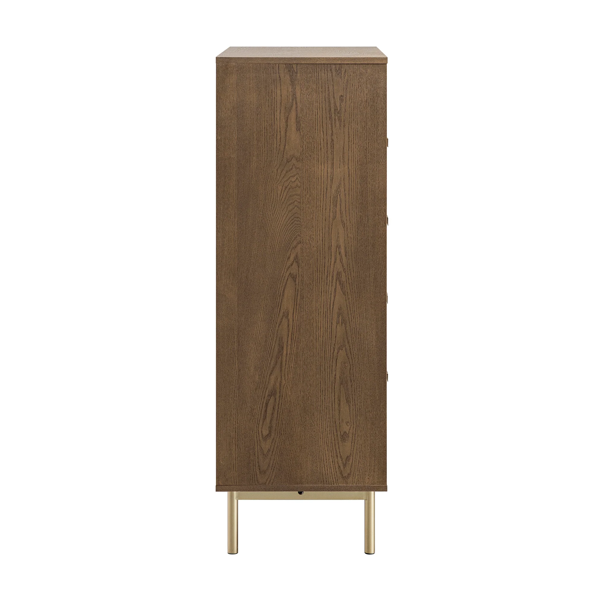 Richmond Ridged Chest of 5 Drawers, Dark Ash - Image 11