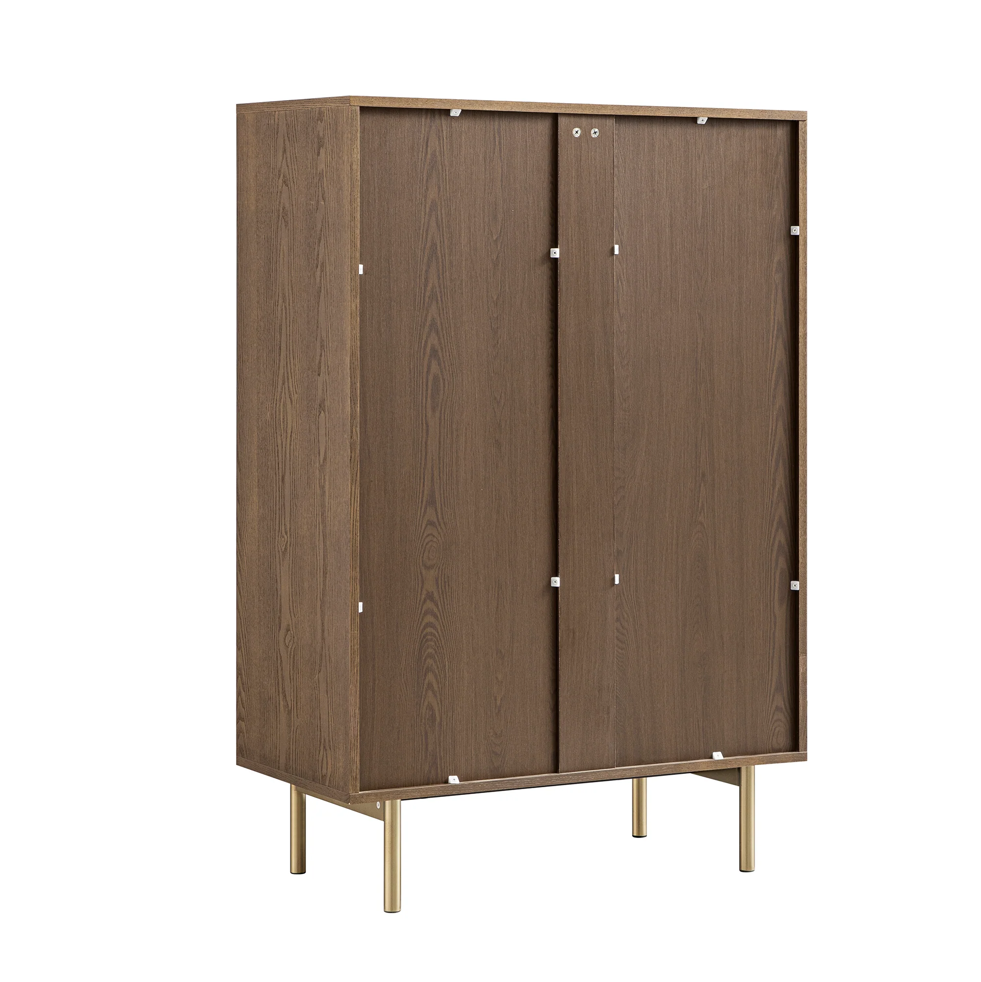 Richmond Ridged Chest of 5 Drawers, Dark Ash - Image 12