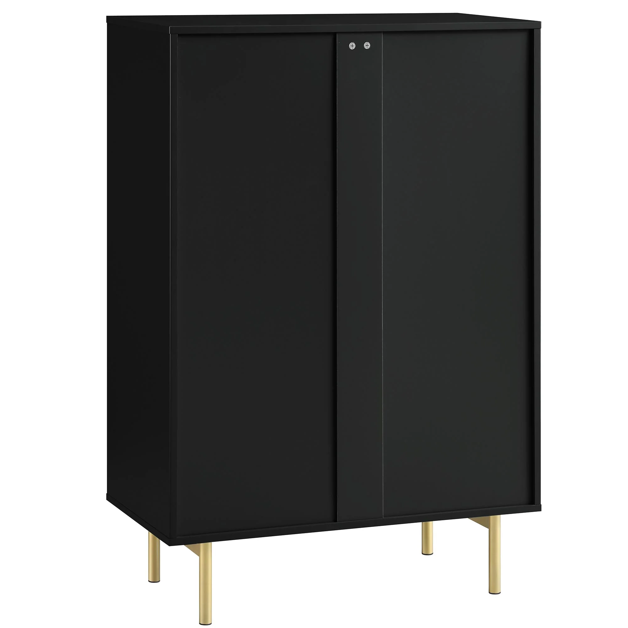 Richmond Ridged Chest of 5 Drawers, Matte Black - Image 8