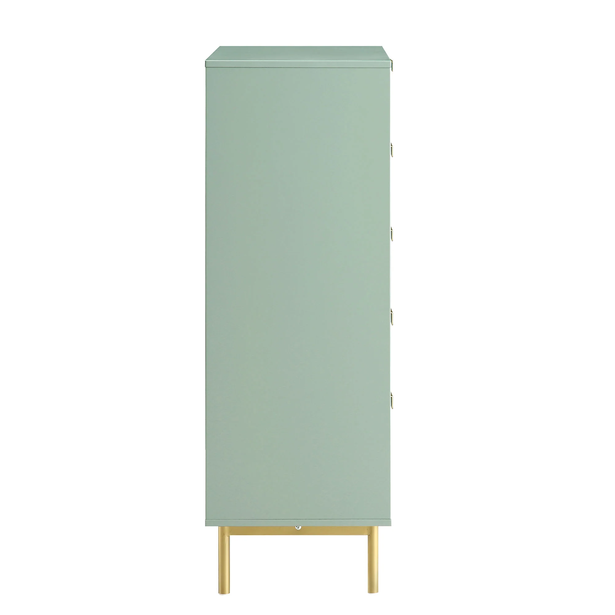 Richmond Ridged Chest of 5 Drawers, Matte Sage Green - Image 8