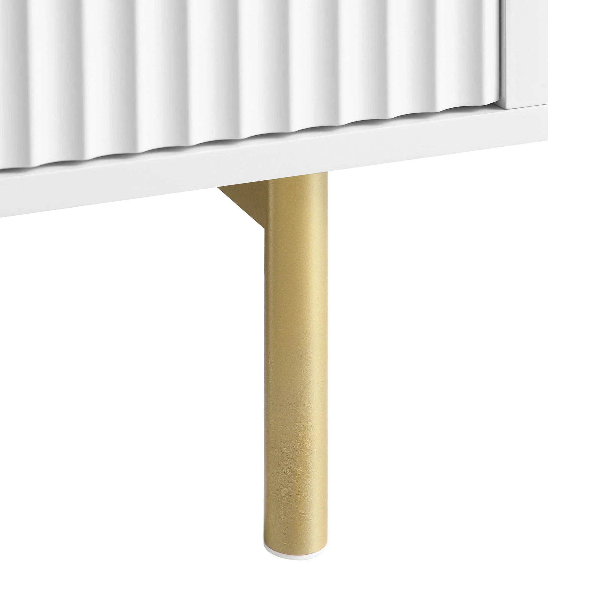 Richmond Ridged Coffee Table with Drawer, Matte White - Image 14