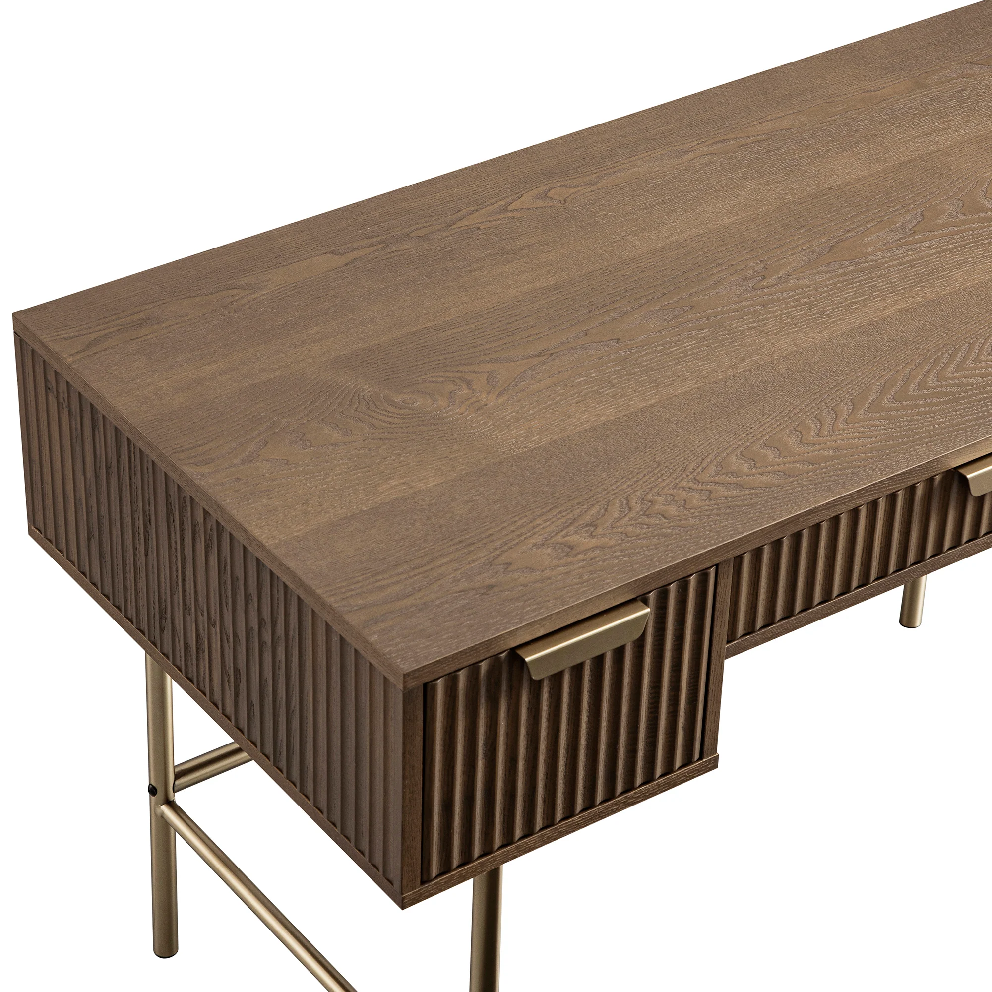 Richmond Ridged Dressing Table, Dark Ash - Image 15