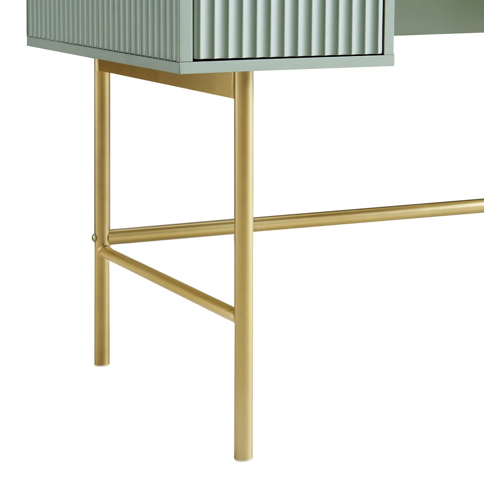 Richmond Ridged Dressing Table, Matte Sage Green - Image 13