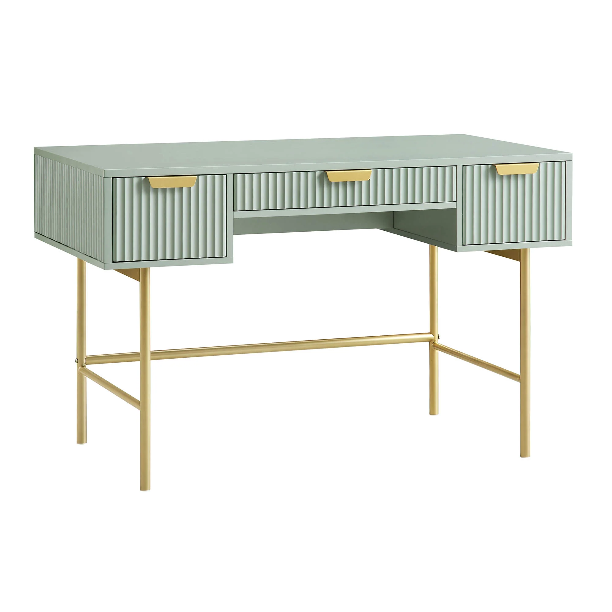 Richmond Ridged Dressing Table, Matte Sage Green - Image 6