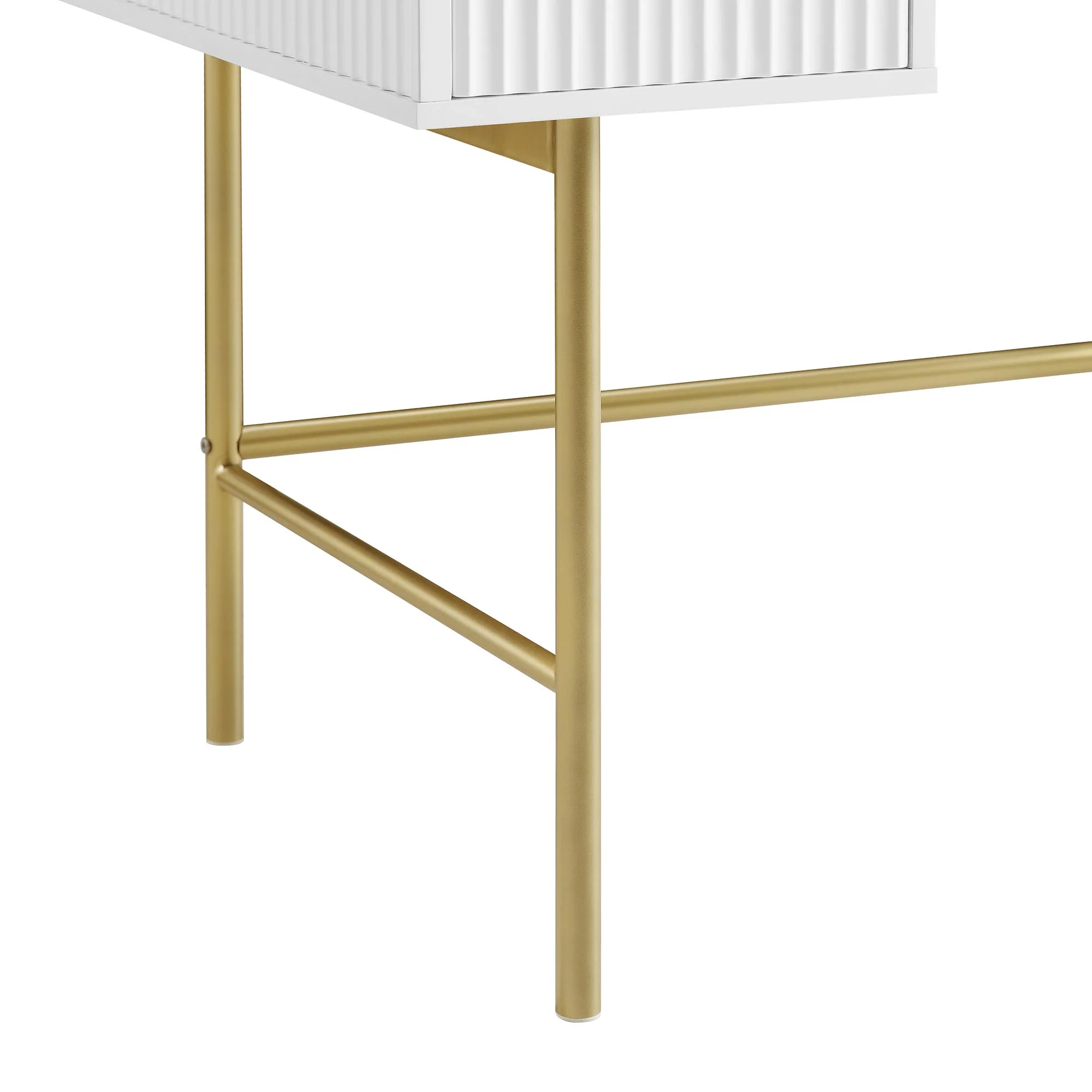 Richmond Ridged Dressing Table, Matte White - Image 12