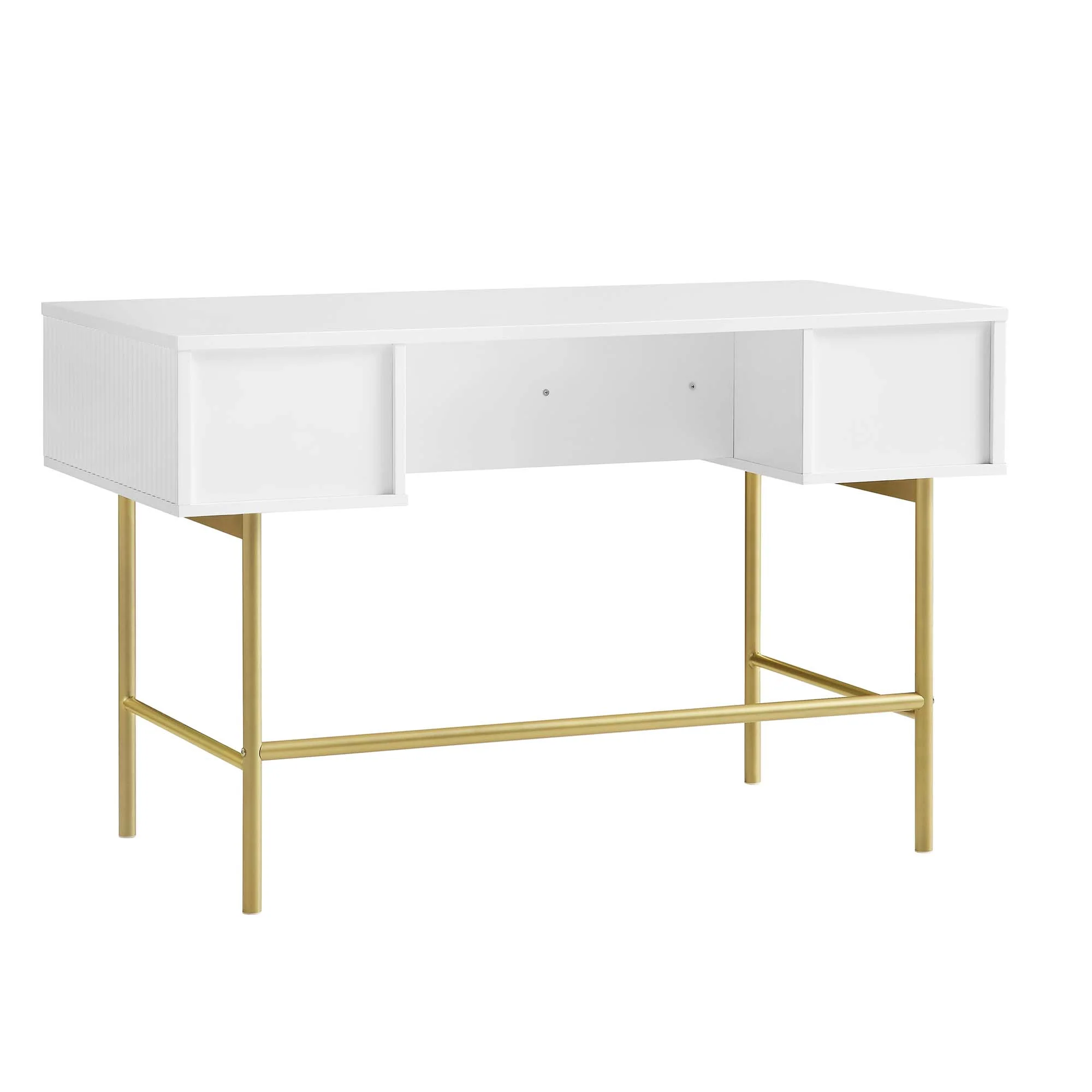 Richmond Ridged Dressing Table, Matte White - Image 9