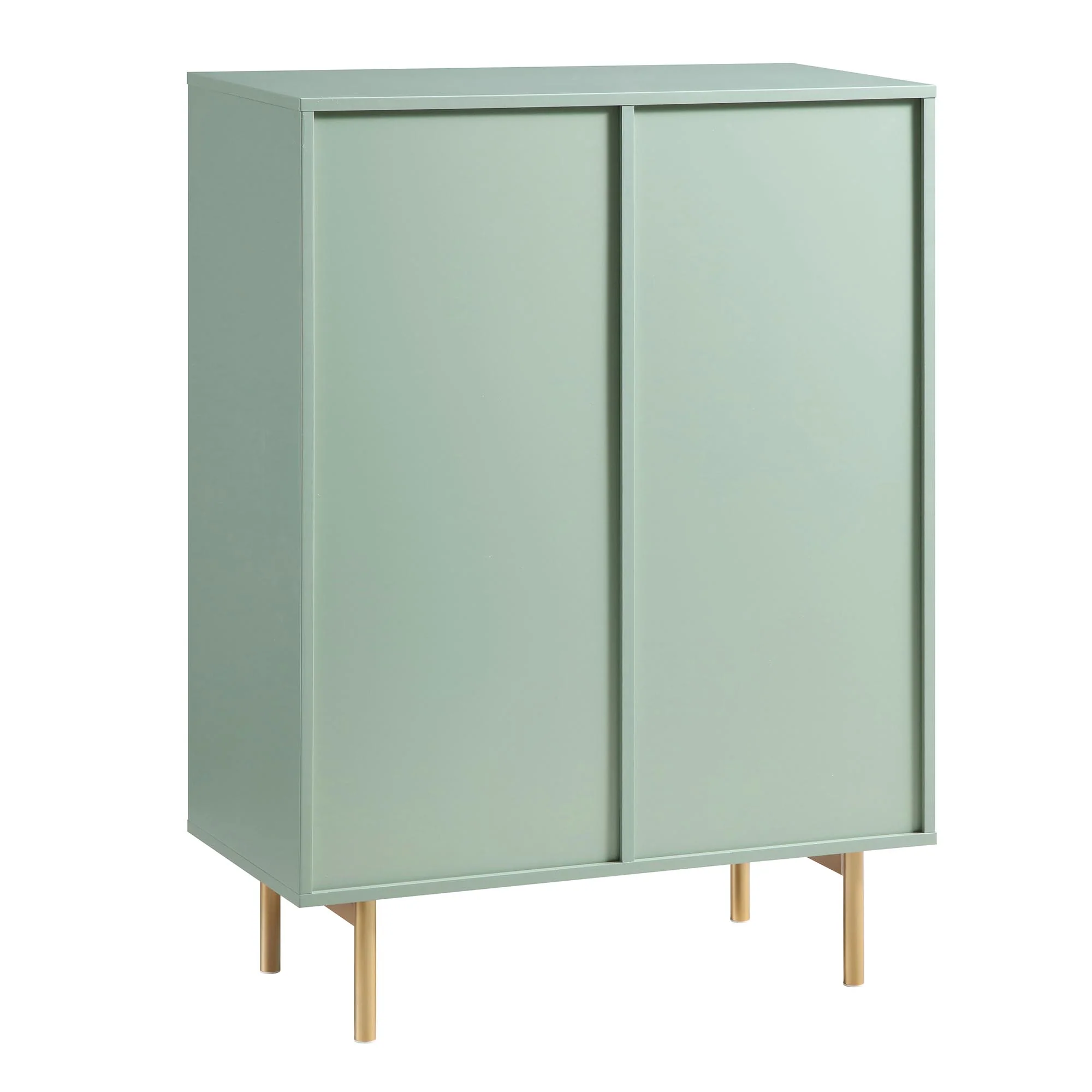Richmond Ridged Highboard Storage Cabinet, Matte Sage Green - Image 7