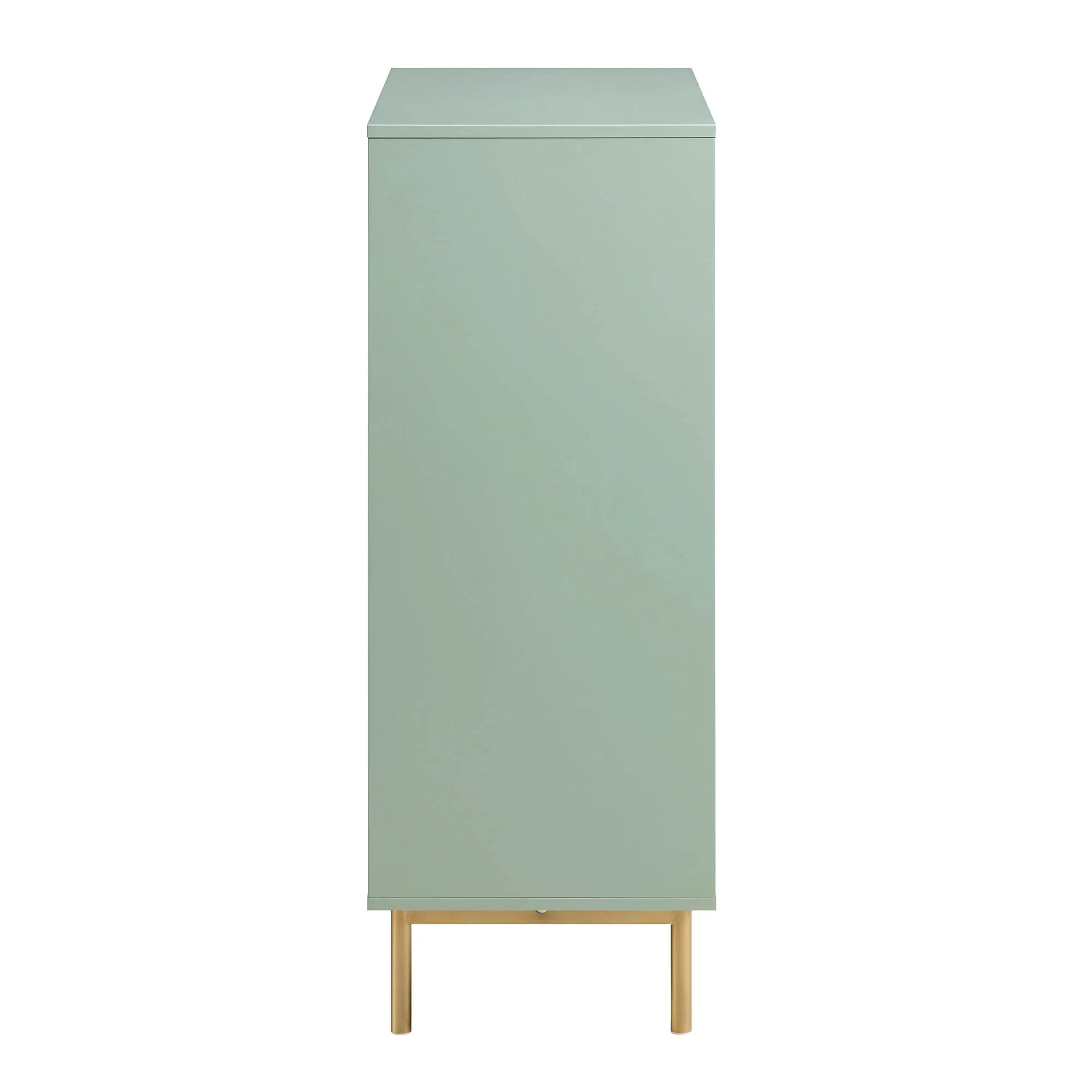Richmond Ridged Highboard Storage Cabinet, Matte Sage Green - Image 8