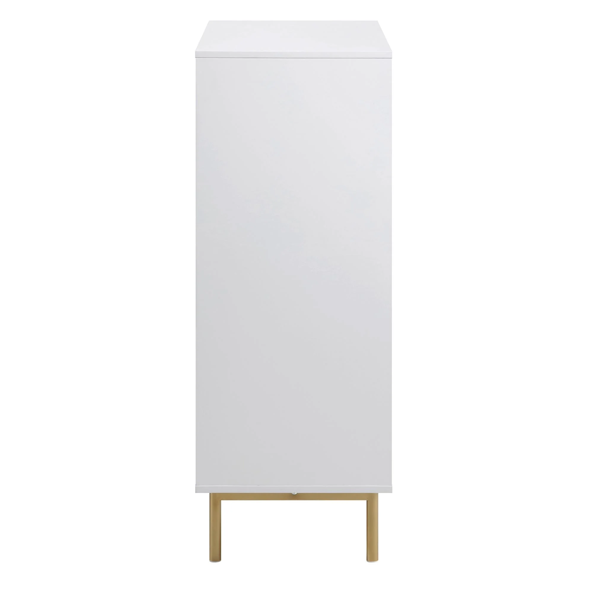 Richmond Ridged Highboard Storage Cabinet, Matte White - Image 7