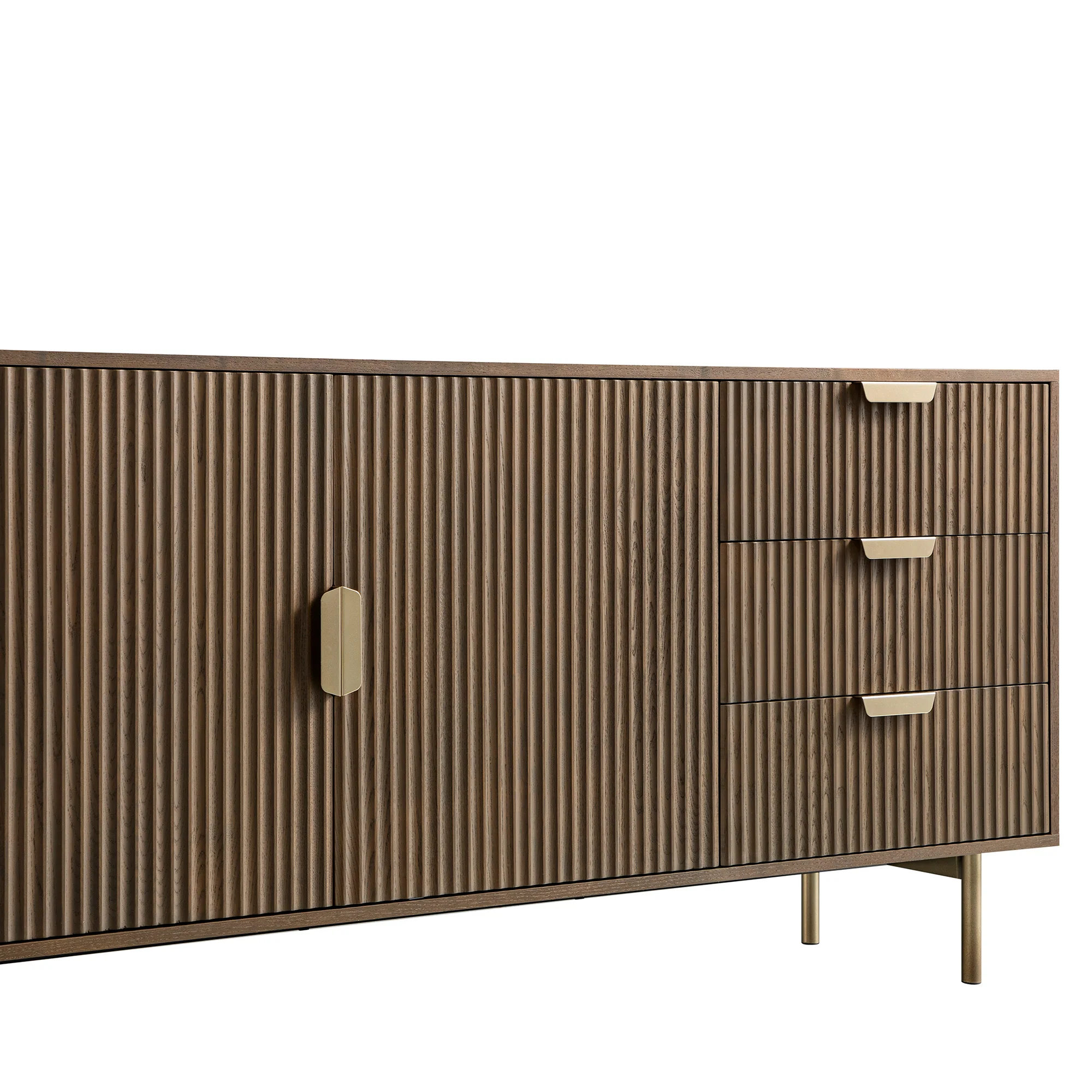 Richmond Ridged Large Sideboard, Dark Ash - Image 13