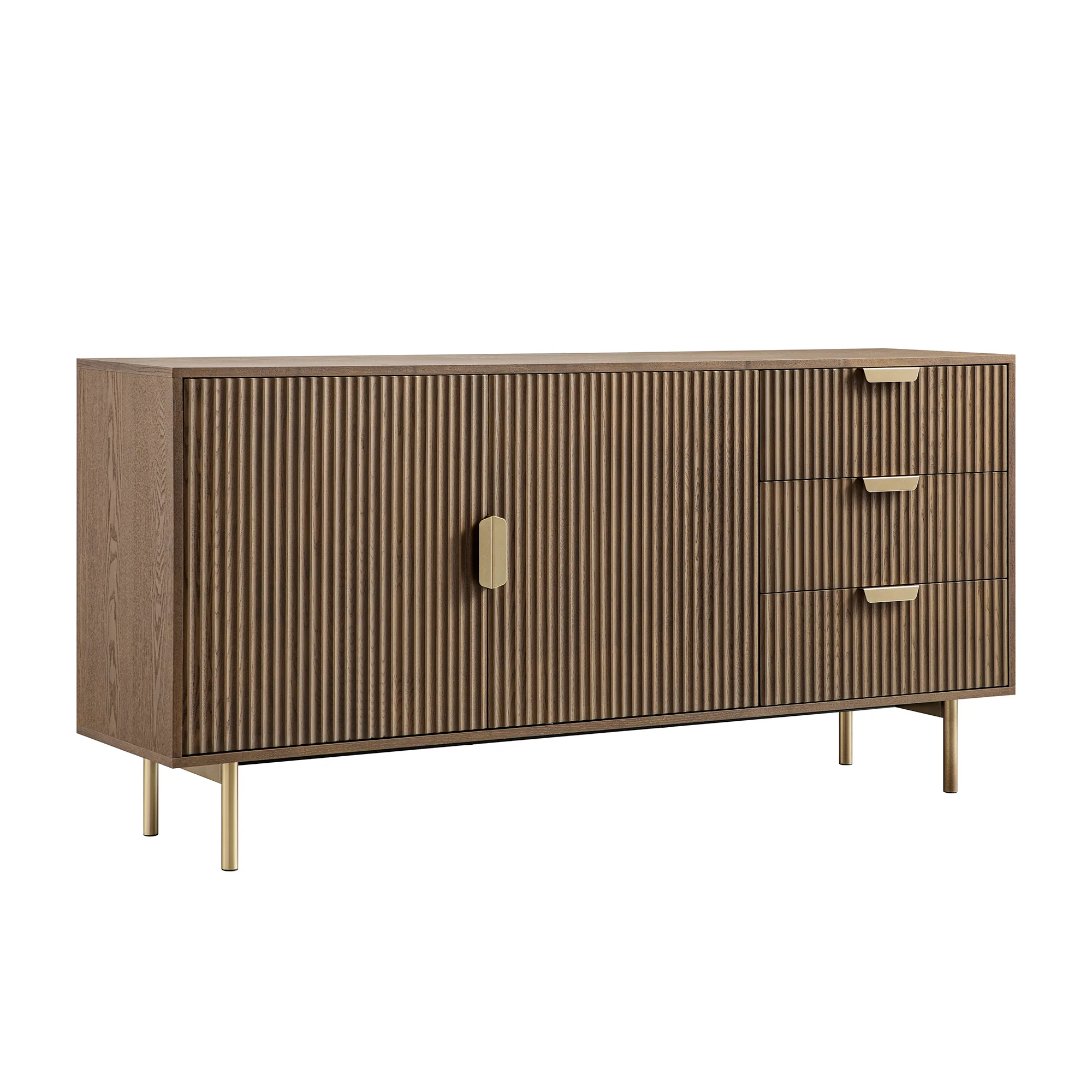Richmond Ridged Large Sideboard, Dark Ash - Image 8