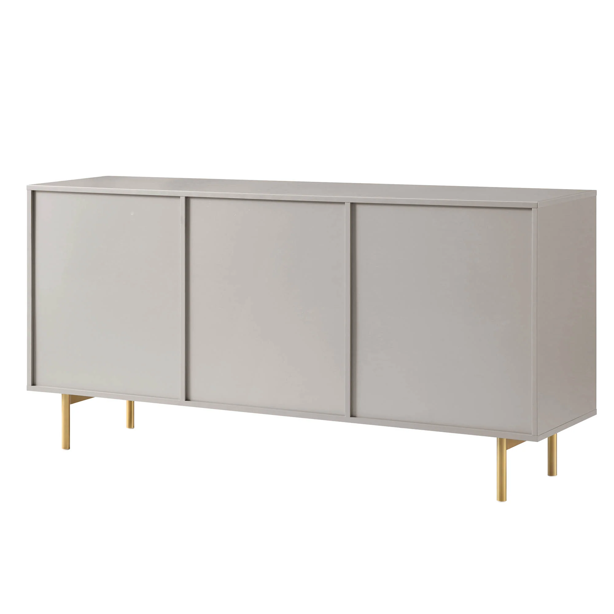 Richmond Ridged Large Sideboard, Matte Taupe - Image 9