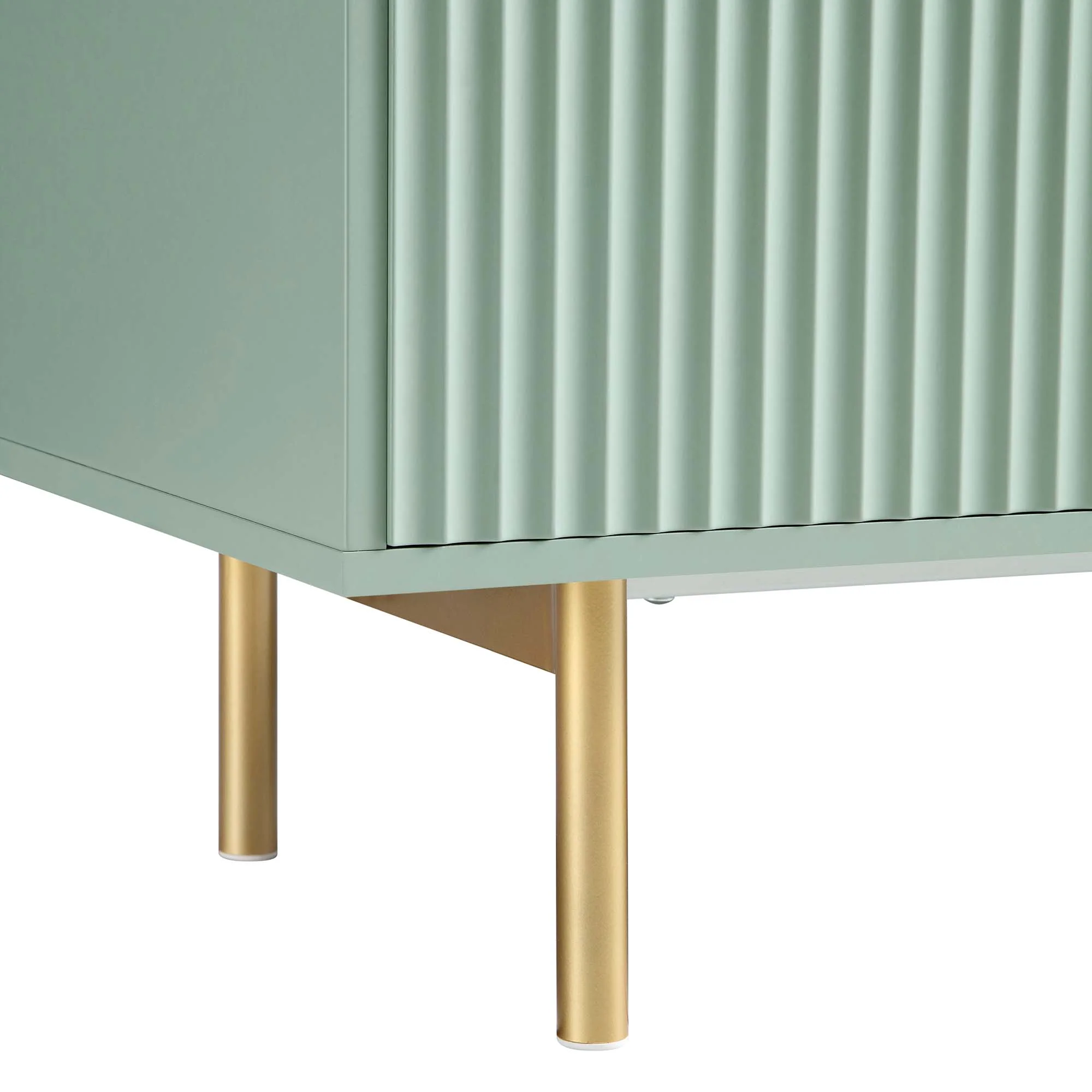 Richmond Ridged Large Sideboard, Matte Sage Green - Image 12