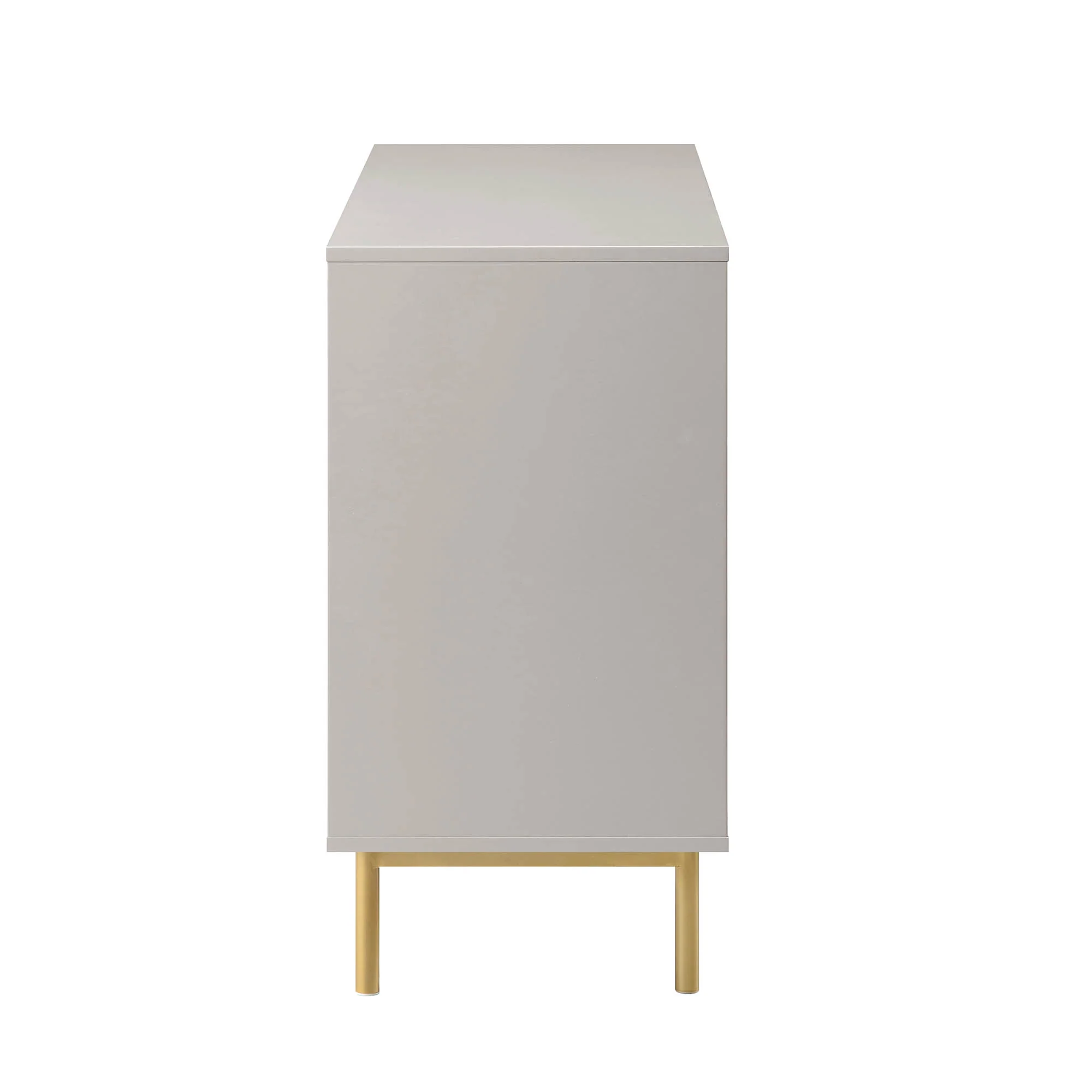 Richmond Ridged Wide Chest of 6 Drawers, Matte Taupe - Image 8
