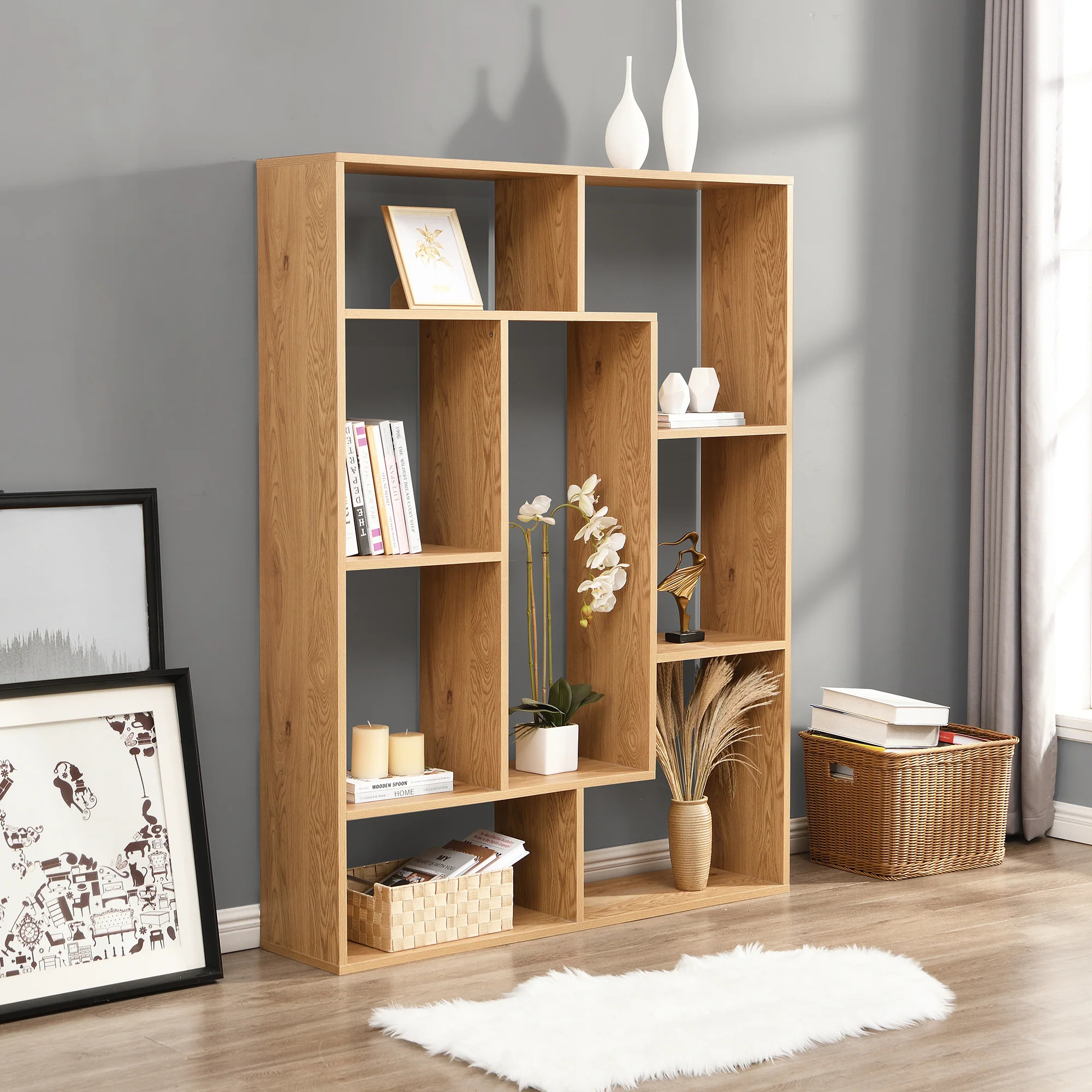 Riva 160cm Tall Bookcase / Display Shelving - Image 2