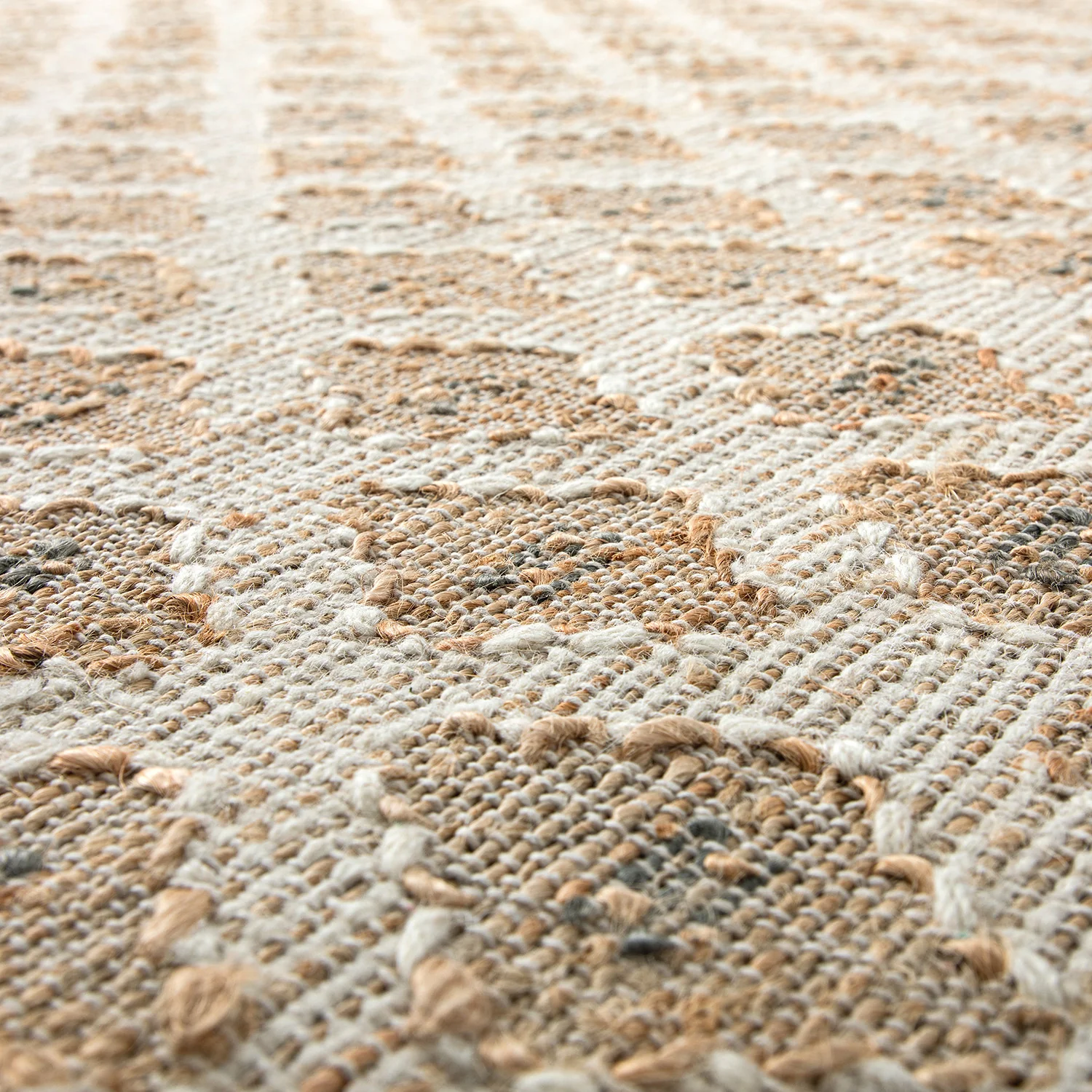 Safi Kilim Traditional Handwoven Jute & Cotton Natural & Olive Green Rug - Image 4