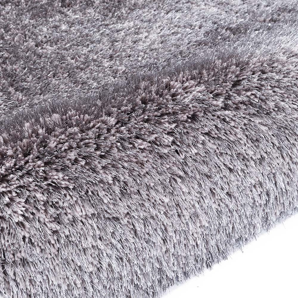 Silver Tufted Shaggy Rug 120 x 170 cm - Image 3