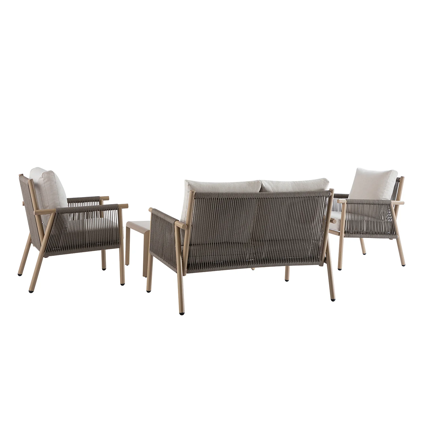 Soller Indoor and Outdoor Rope Weave 4-Seater Sofa Set - Image 14