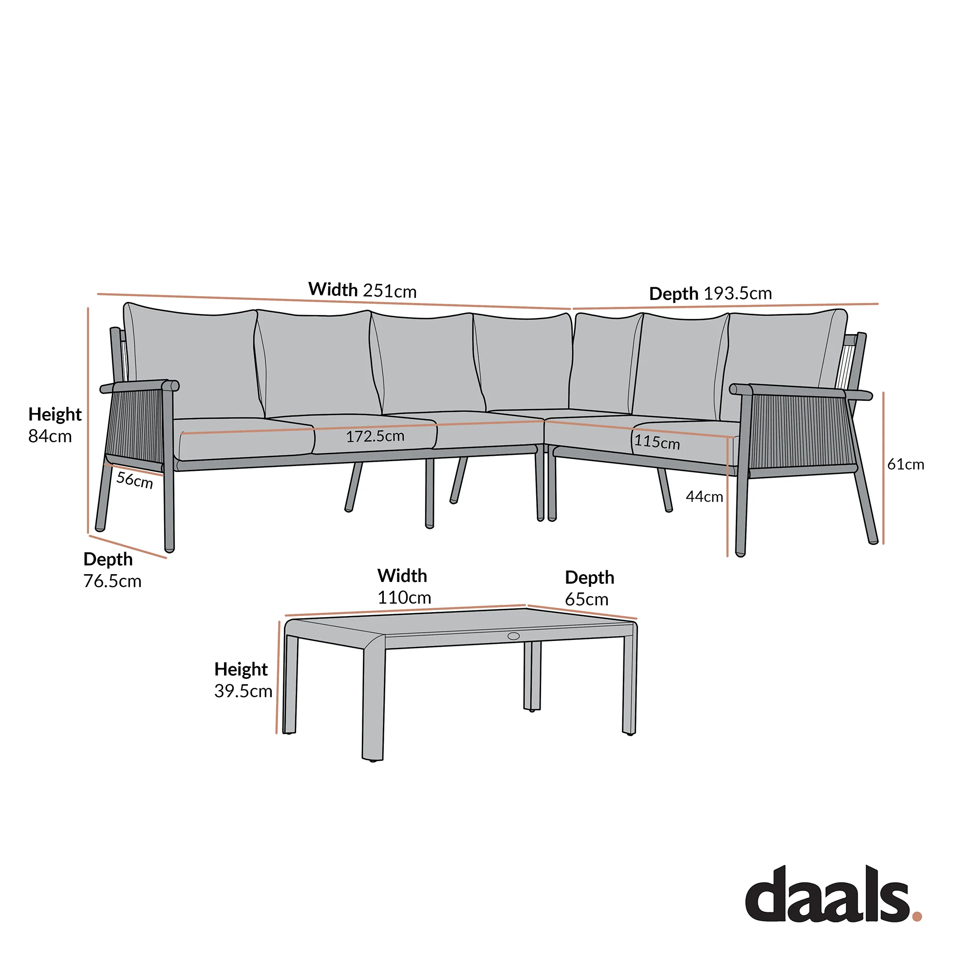 Soller Indoor and Outdoor Rope Weave Large Corner Sofa Set - Image 13