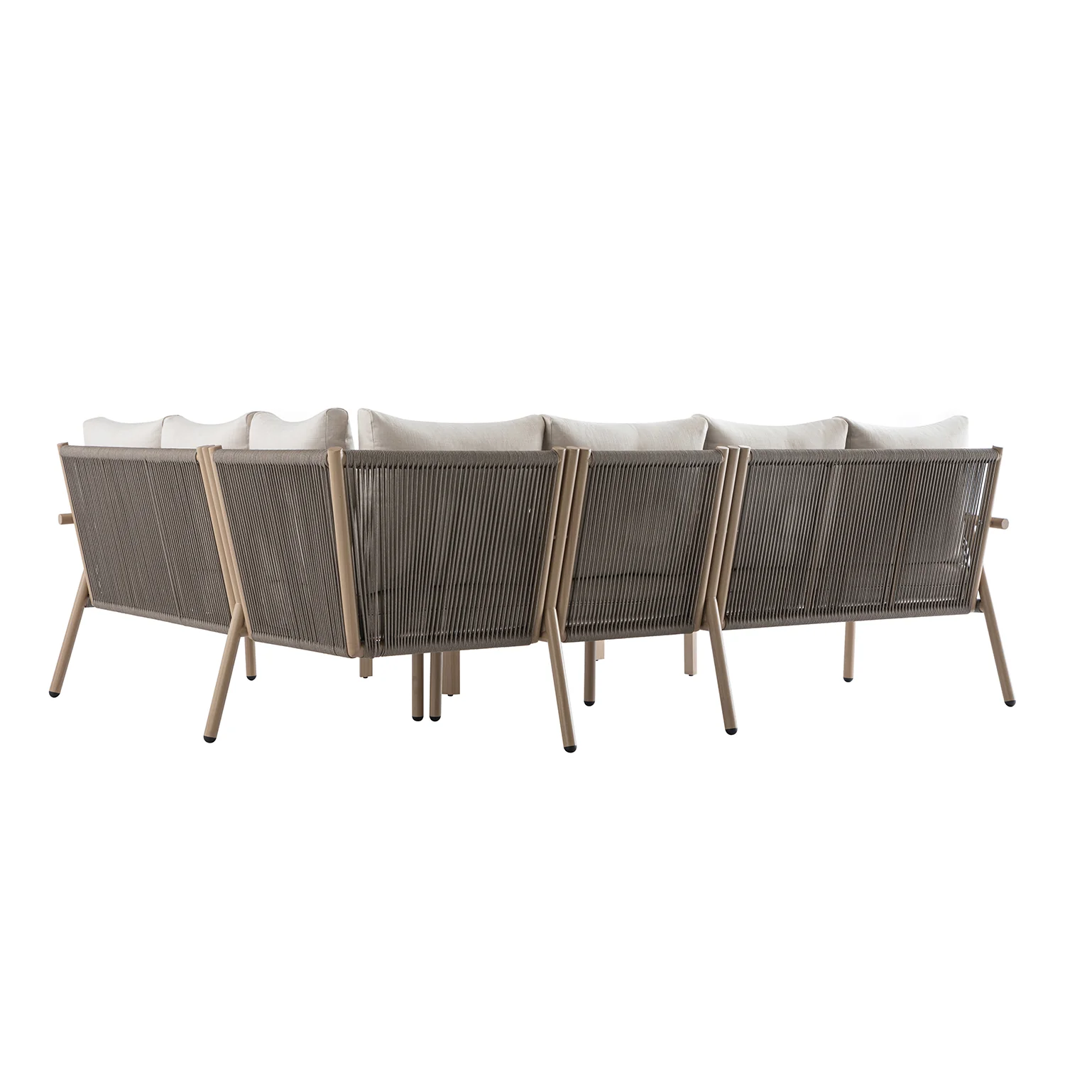 Soller Indoor and Outdoor Rope Weave Large Corner Sofa Set - Image 18