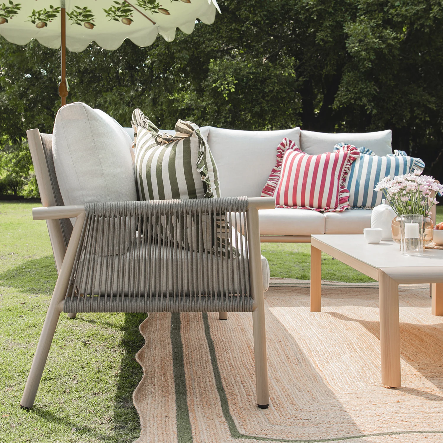 Soller Indoor and Outdoor Rope Weave Large Corner Sofa Set - Image 4